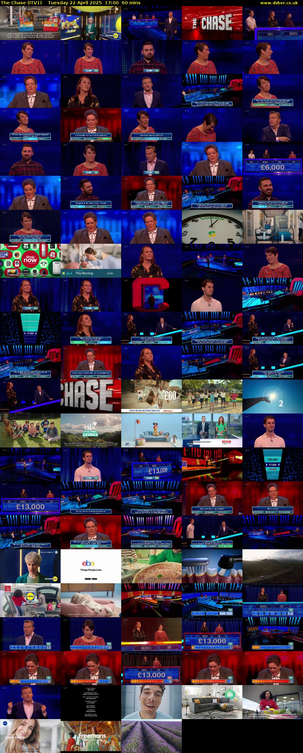 The Chase (ITV1) Tuesday 22 April 2025 17:00 - 18:00