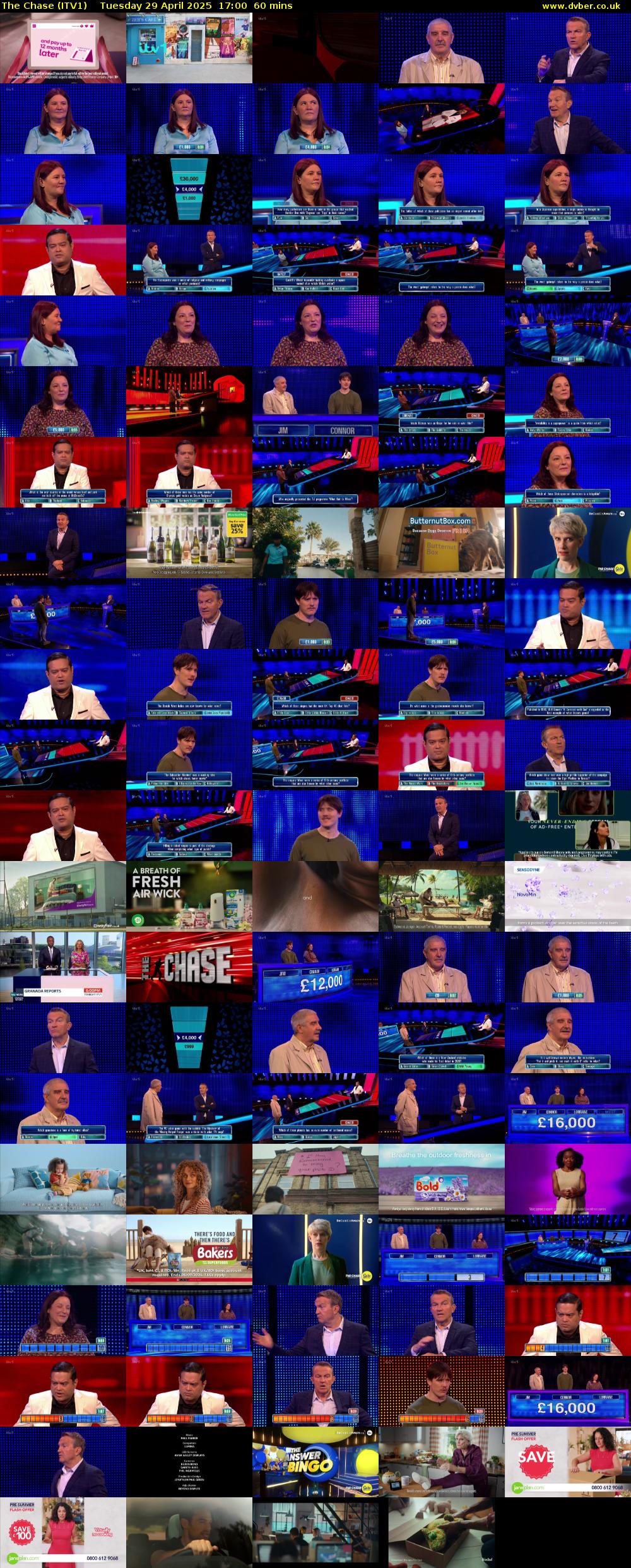 The Chase (ITV1) Tuesday 29 April 2025 17:00 - 18:00