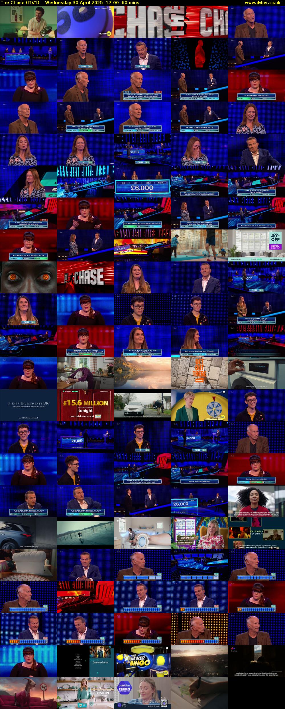 The Chase (ITV1) Wednesday 30 April 2025 17:00 - 18:00