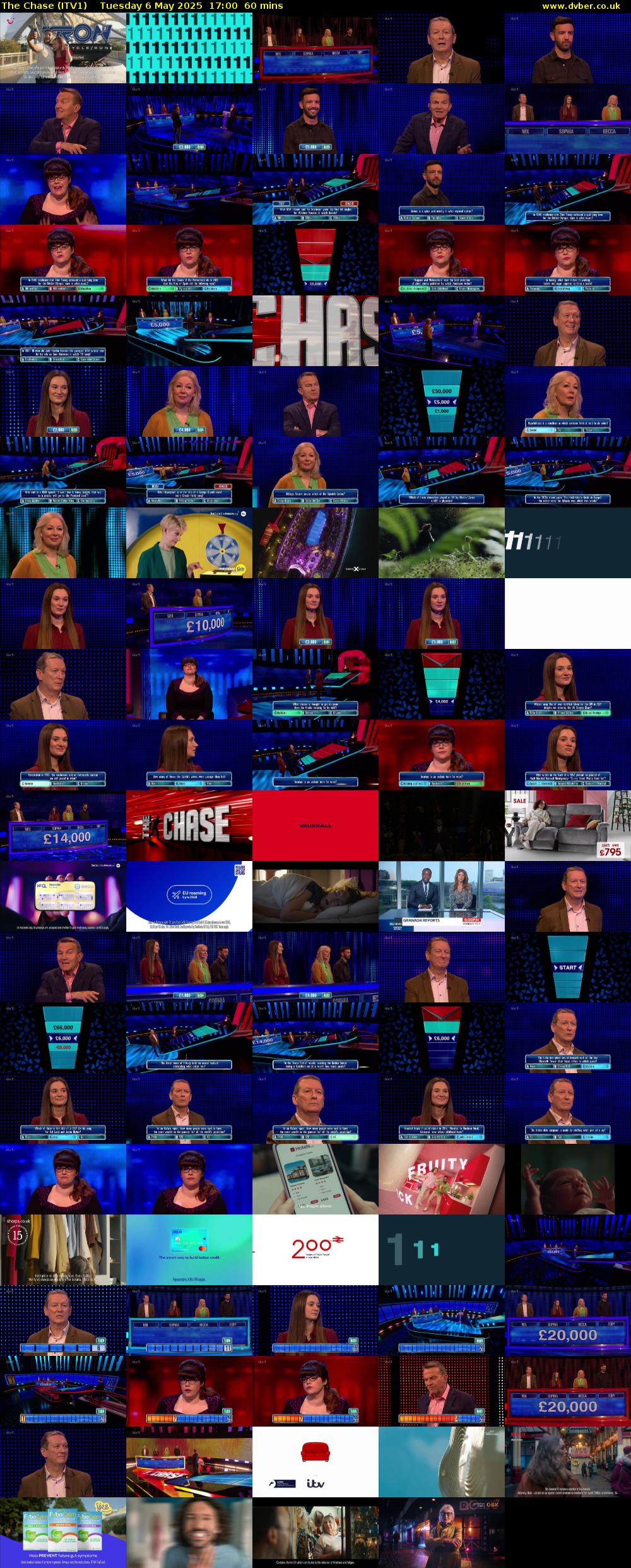 The Chase (ITV1) Tuesday 6 May 2025 17:00 - 18:00