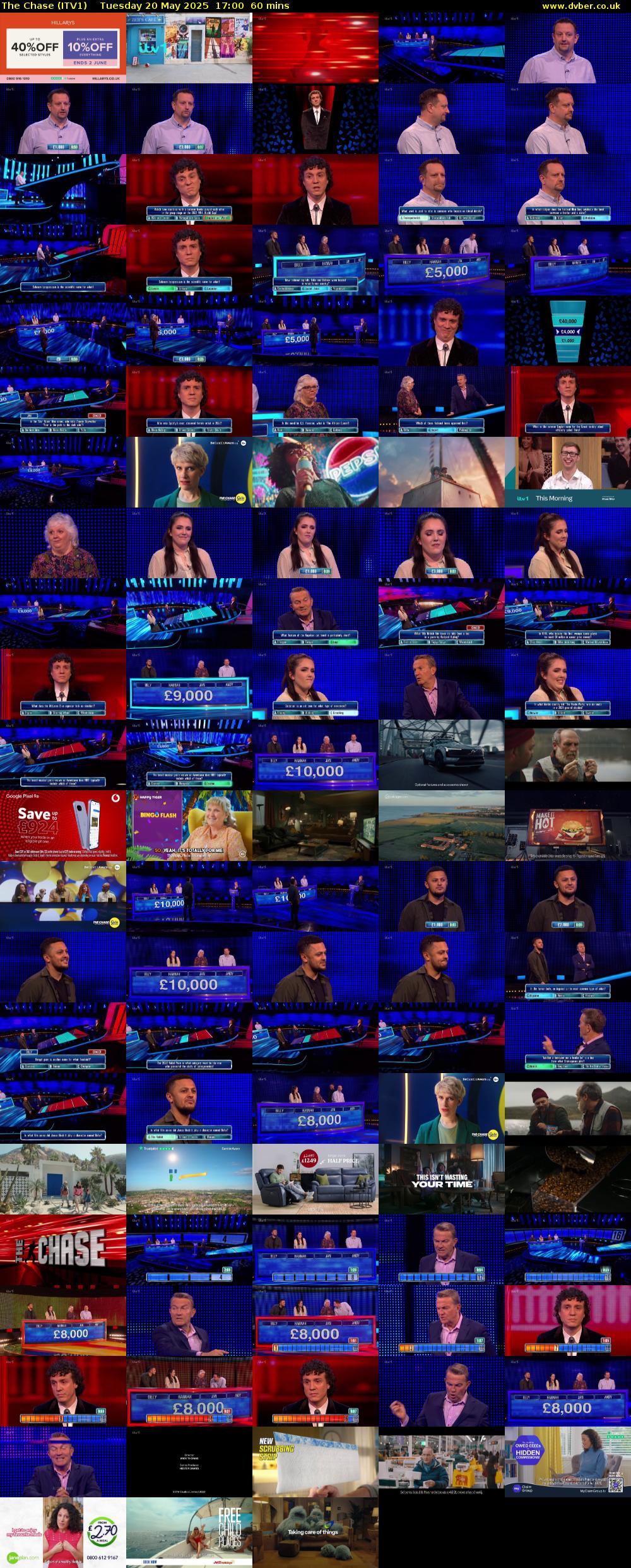 The Chase (ITV1) Tuesday 20 May 2025 17:00 - 18:00