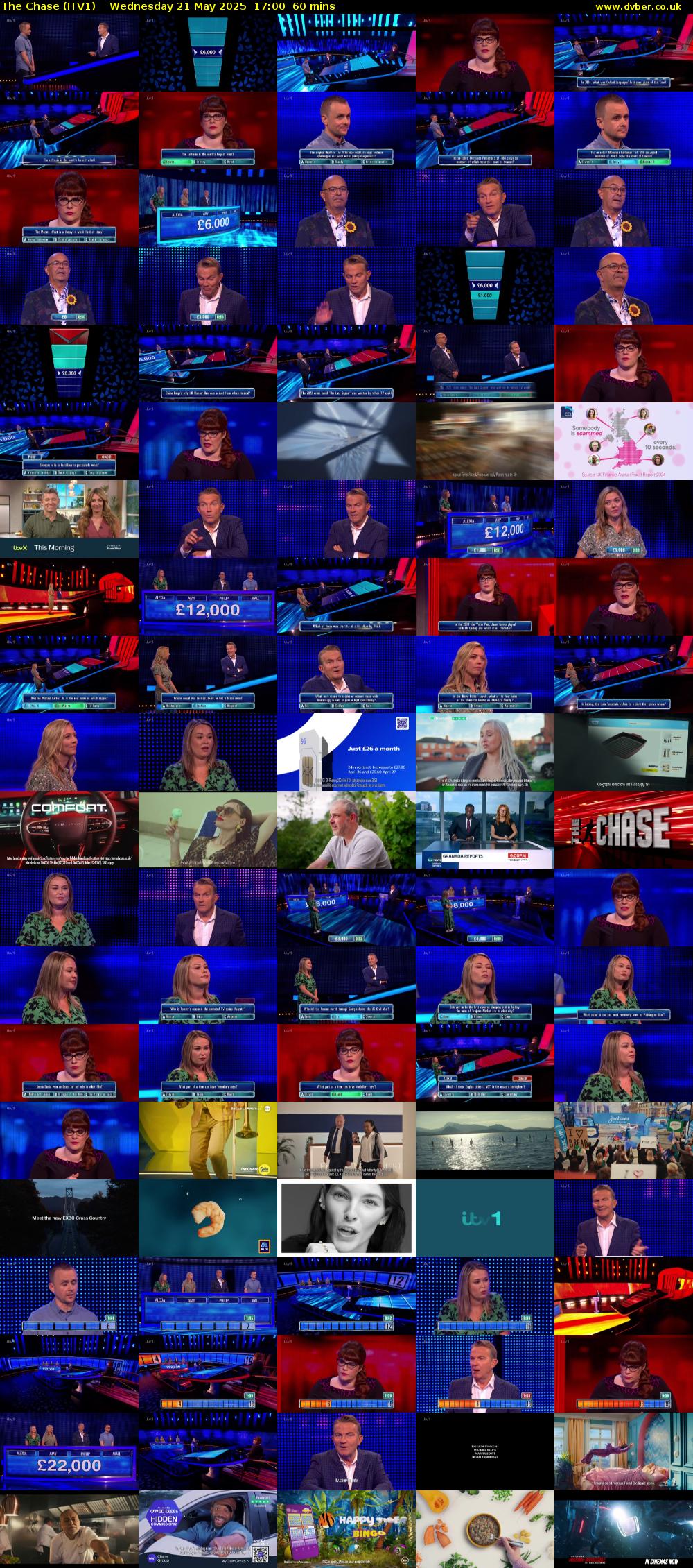 The Chase (ITV1) Wednesday 21 May 2025 17:00 - 18:00