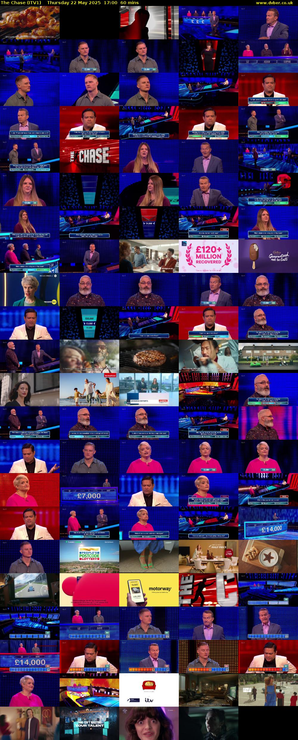 The Chase (ITV1) Thursday 22 May 2025 17:00 - 18:00