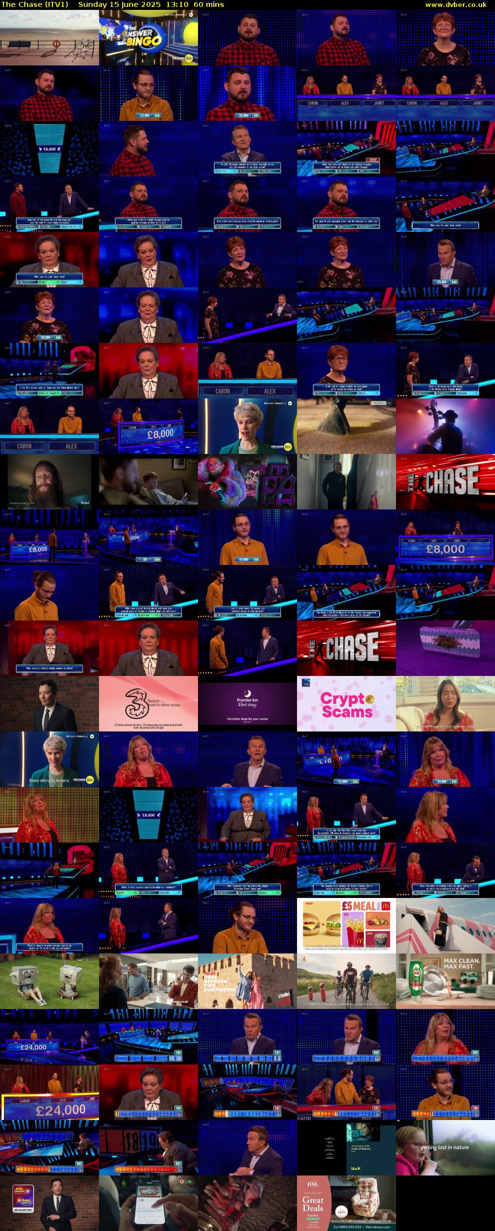 The Chase (ITV1) Sunday 15 June 2025 13:10 - 14:10
