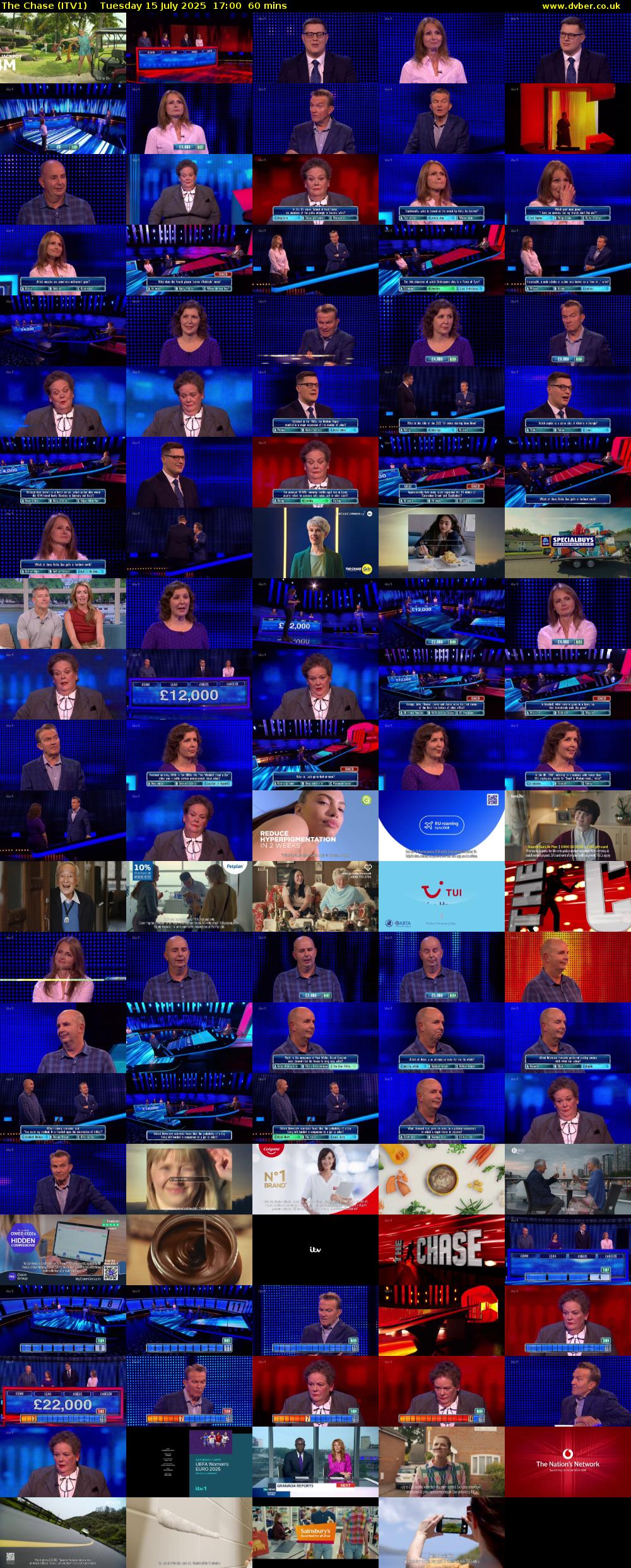 The Chase (ITV1) Tuesday 15 July 2025 17:00 - 18:00