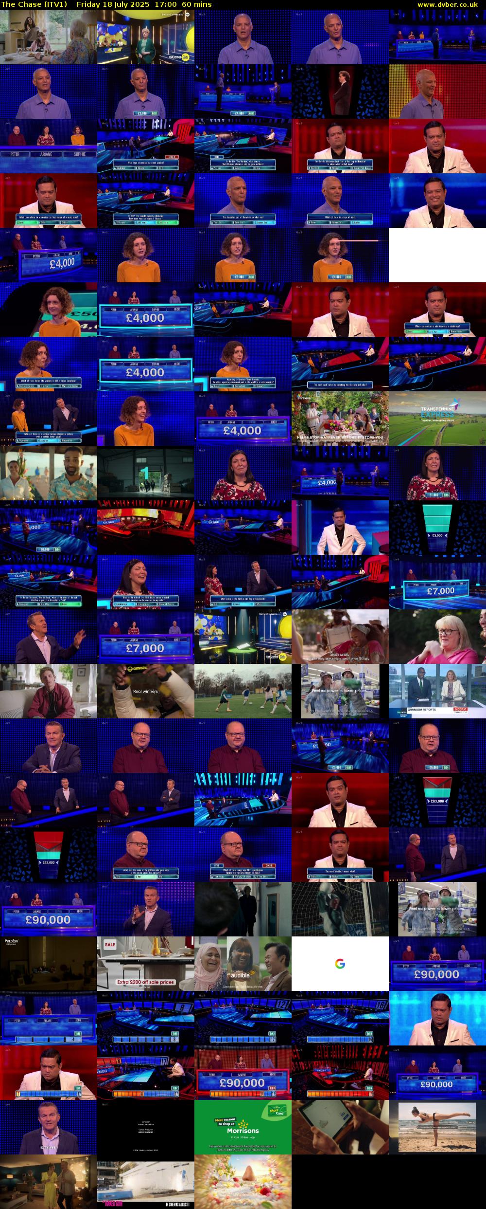The Chase (ITV1) Friday 18 July 2025 17:00 - 18:00
