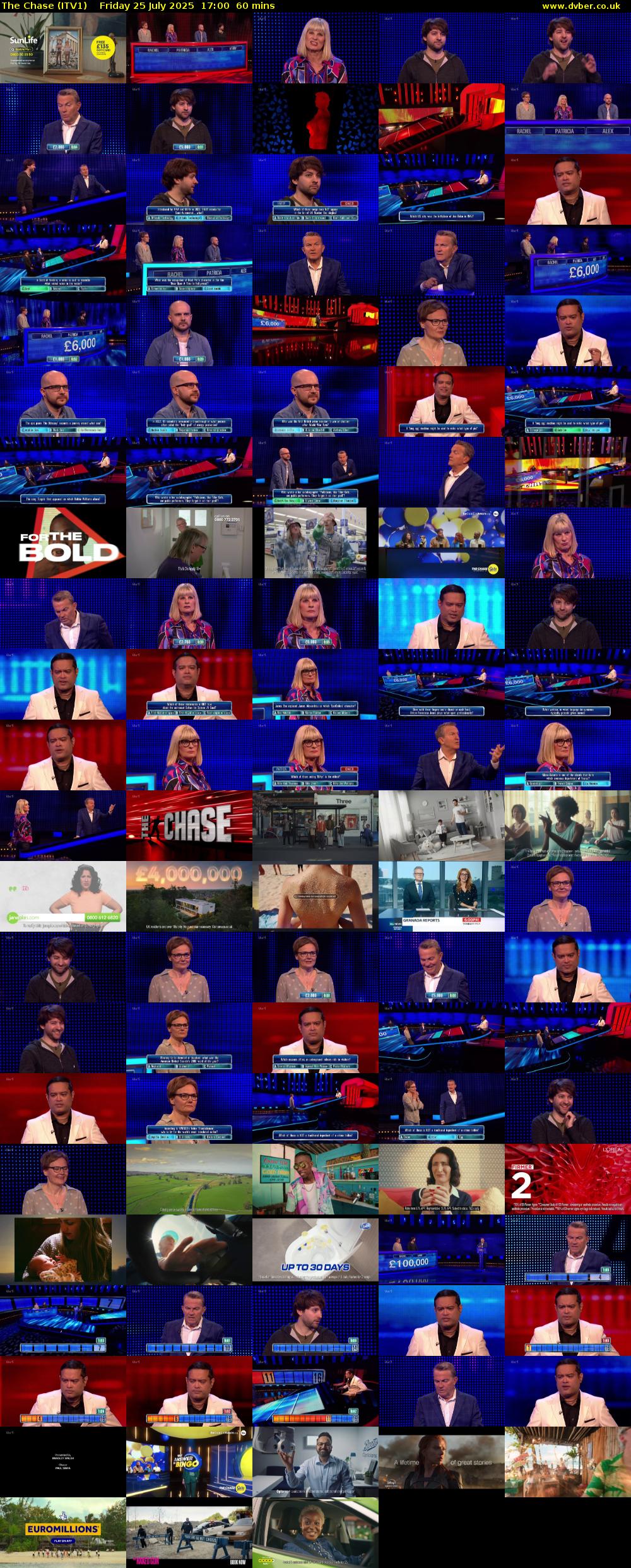 The Chase (ITV1) Friday 25 July 2025 17:00 - 18:00