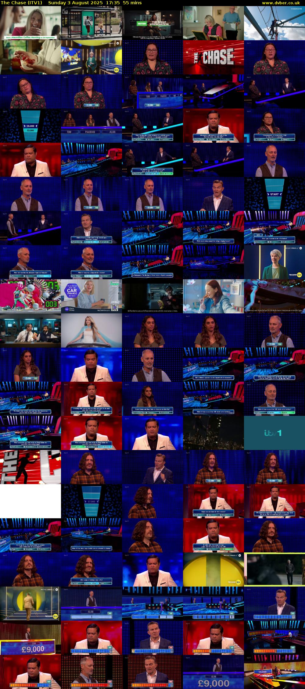 The Chase (ITV1) Sunday 3 August 2025 17:35 - 18:30