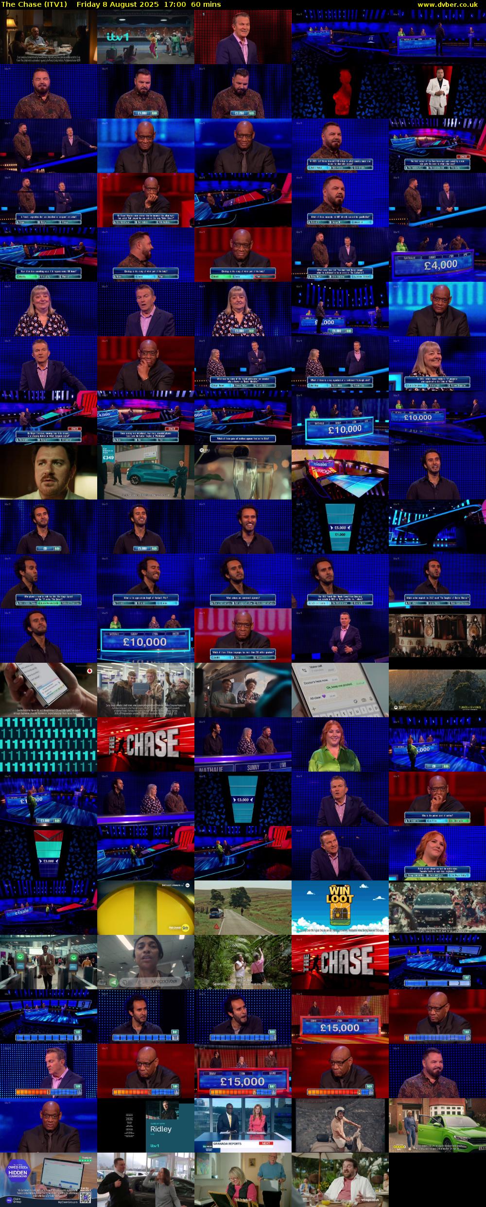 The Chase (ITV1) Friday 8 August 2025 17:00 - 18:00