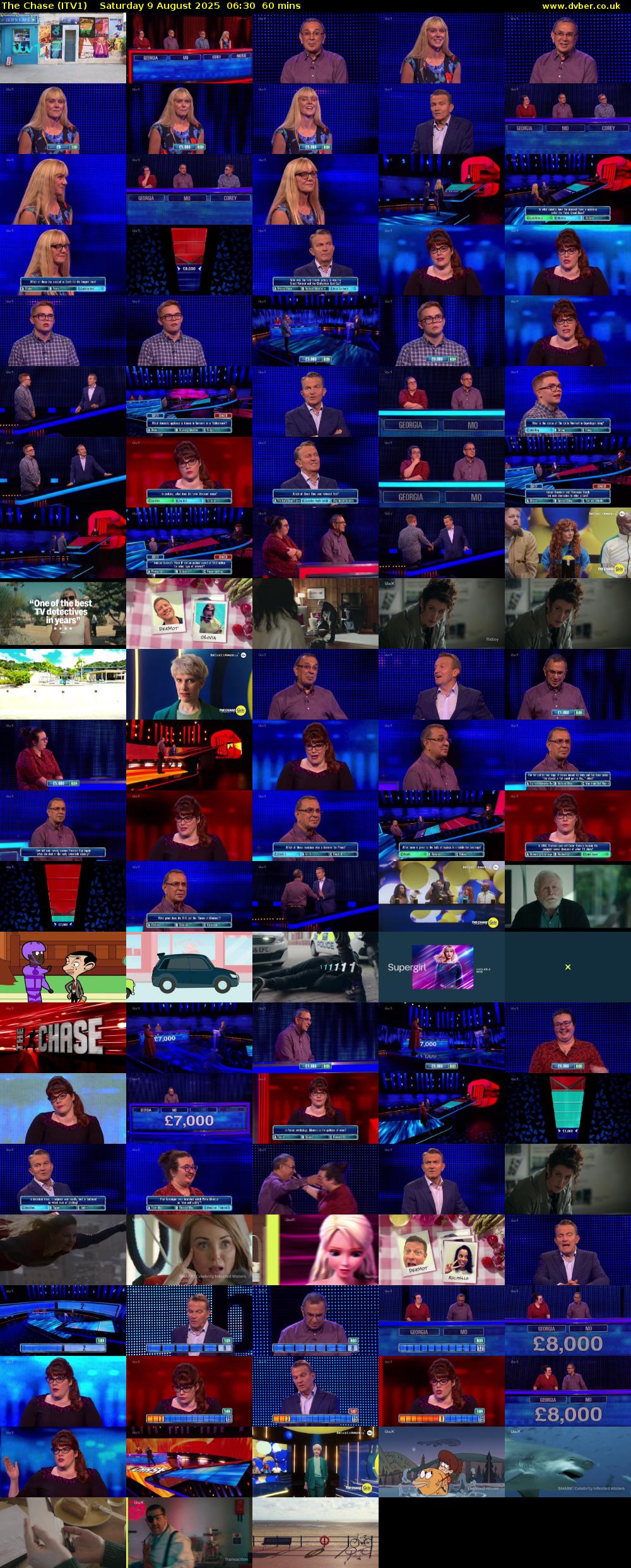 The Chase (ITV1) Saturday 9 August 2025 06:30 - 07:30