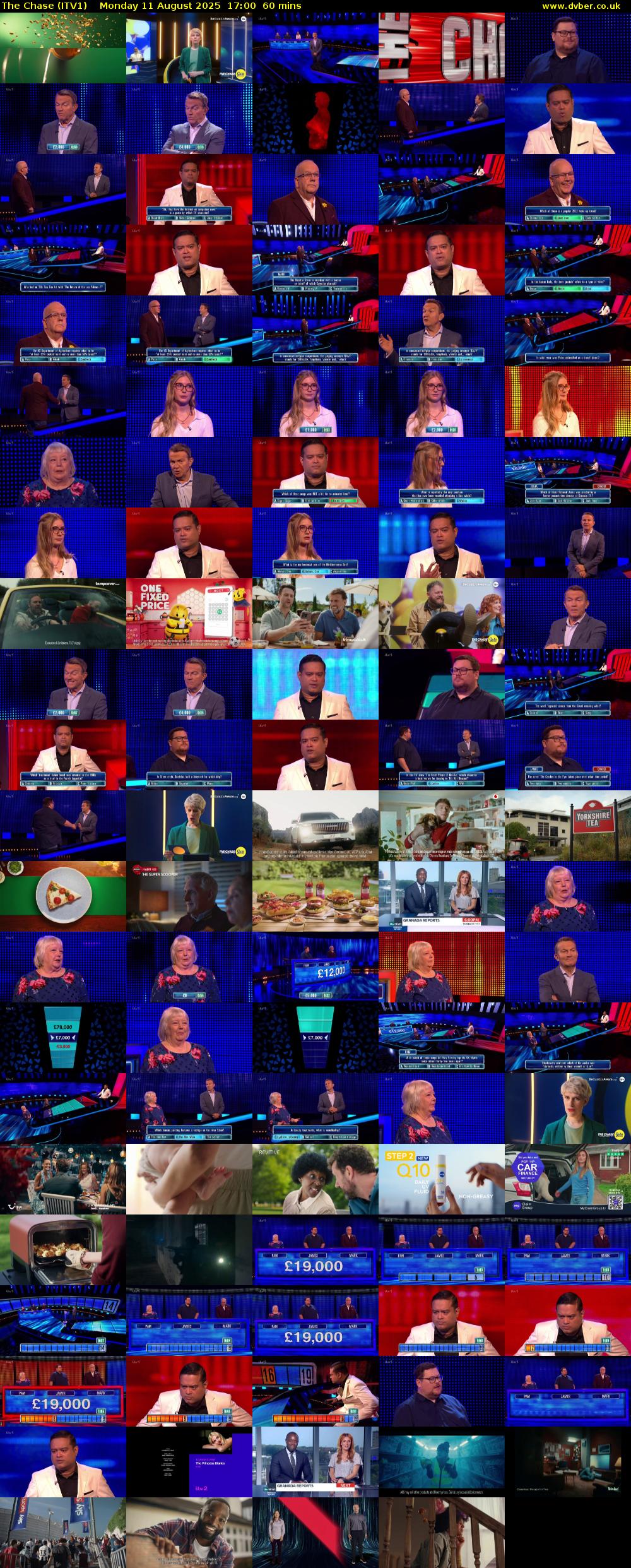 The Chase (ITV1) Monday 11 August 2025 17:00 - 18:00