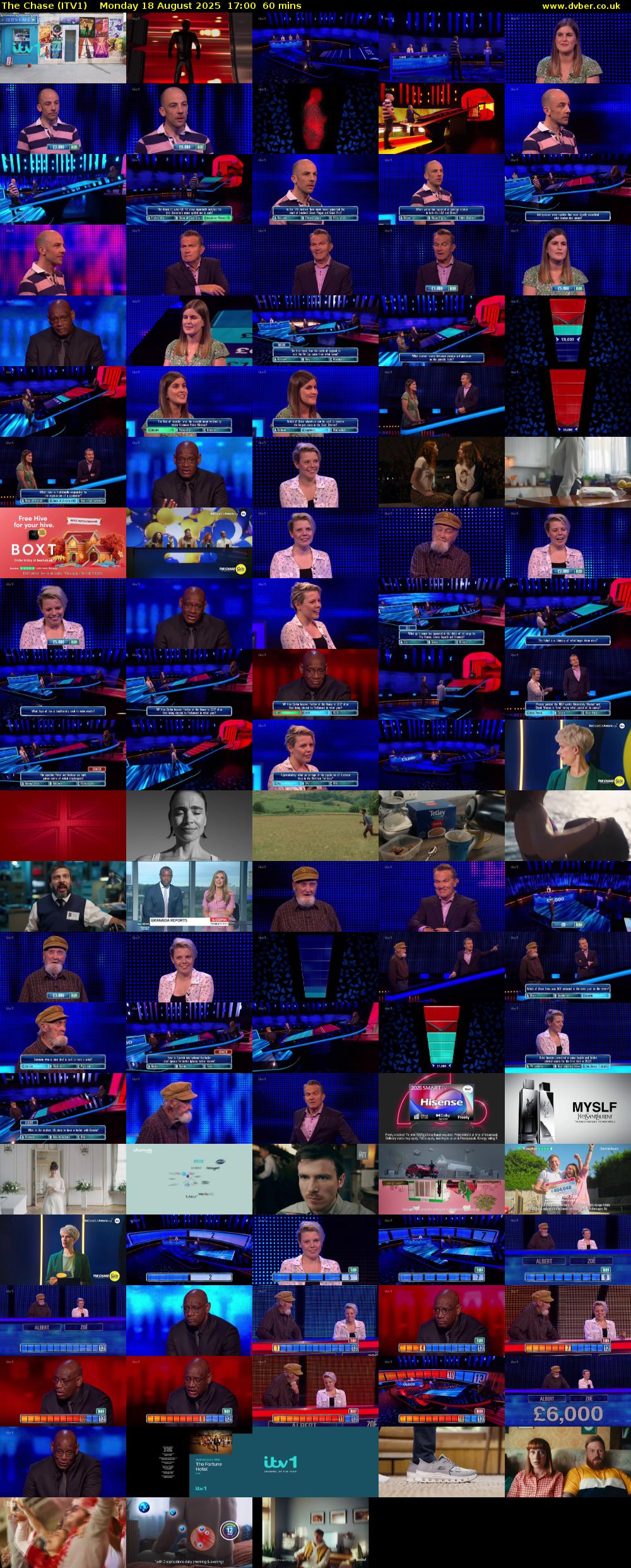 The Chase (ITV1) Monday 18 August 2025 17:00 - 18:00