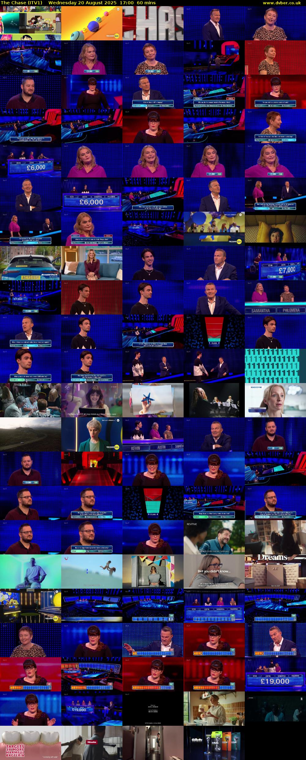The Chase (ITV1) Wednesday 20 August 2025 17:00 - 18:00