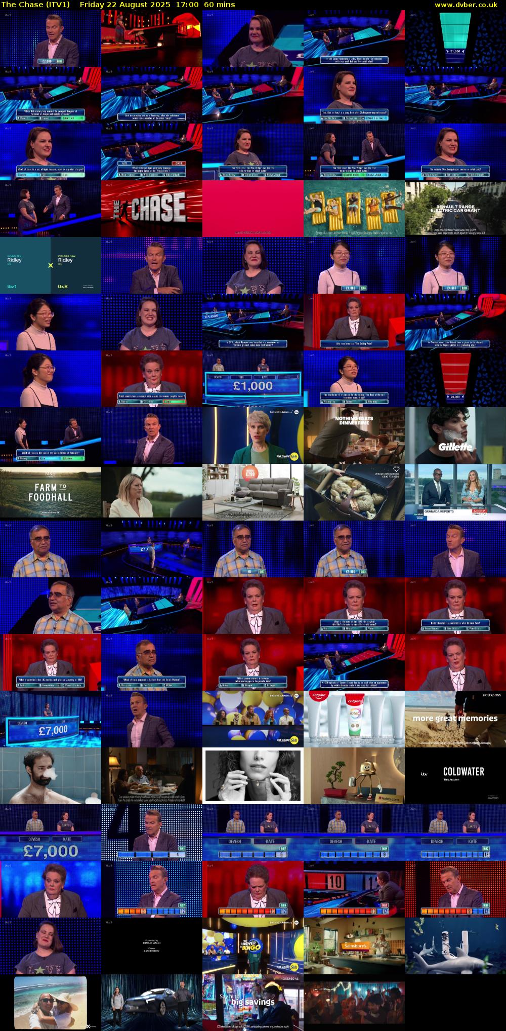 The Chase (ITV1) Friday 22 August 2025 17:00 - 18:00