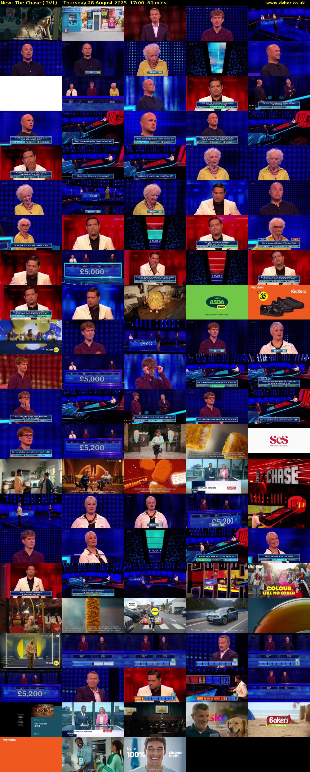The Chase (ITV1) Thursday 28 August 2025 17:00 - 18:00