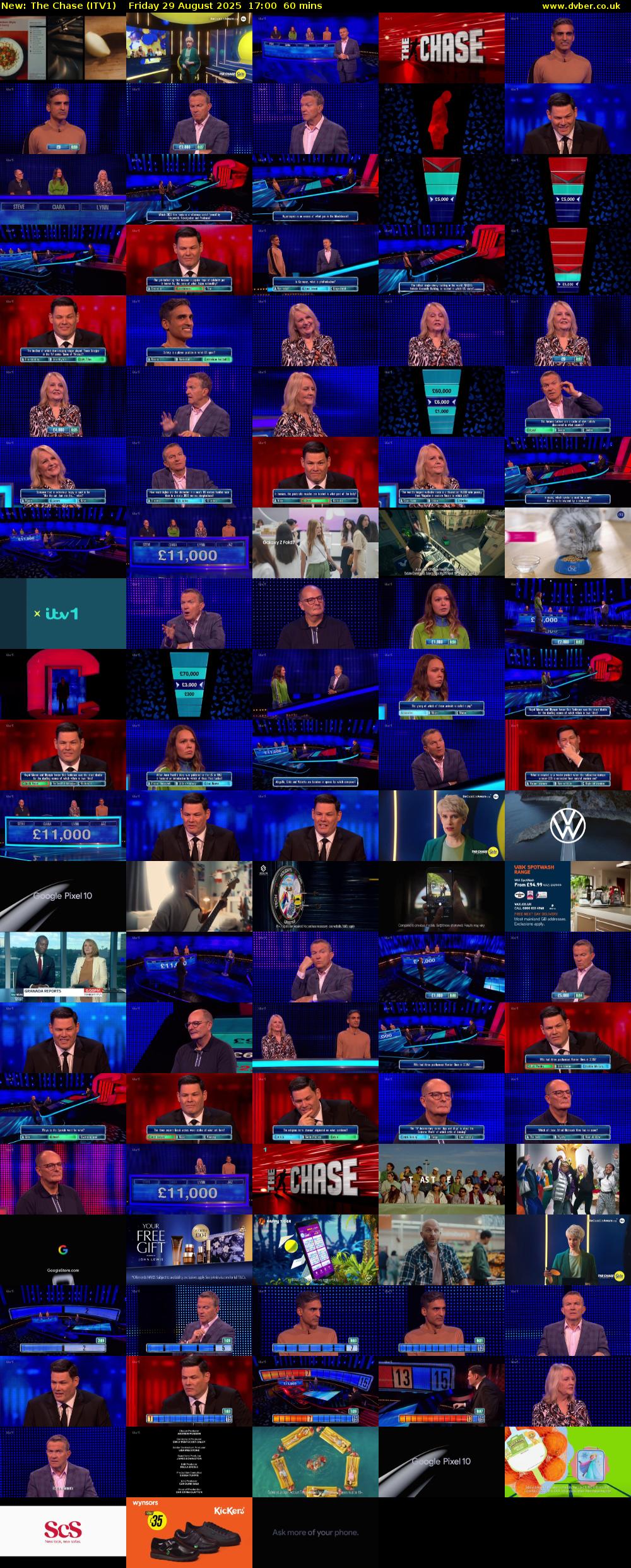 The Chase (ITV1) Friday 29 August 2025 17:00 - 18:00