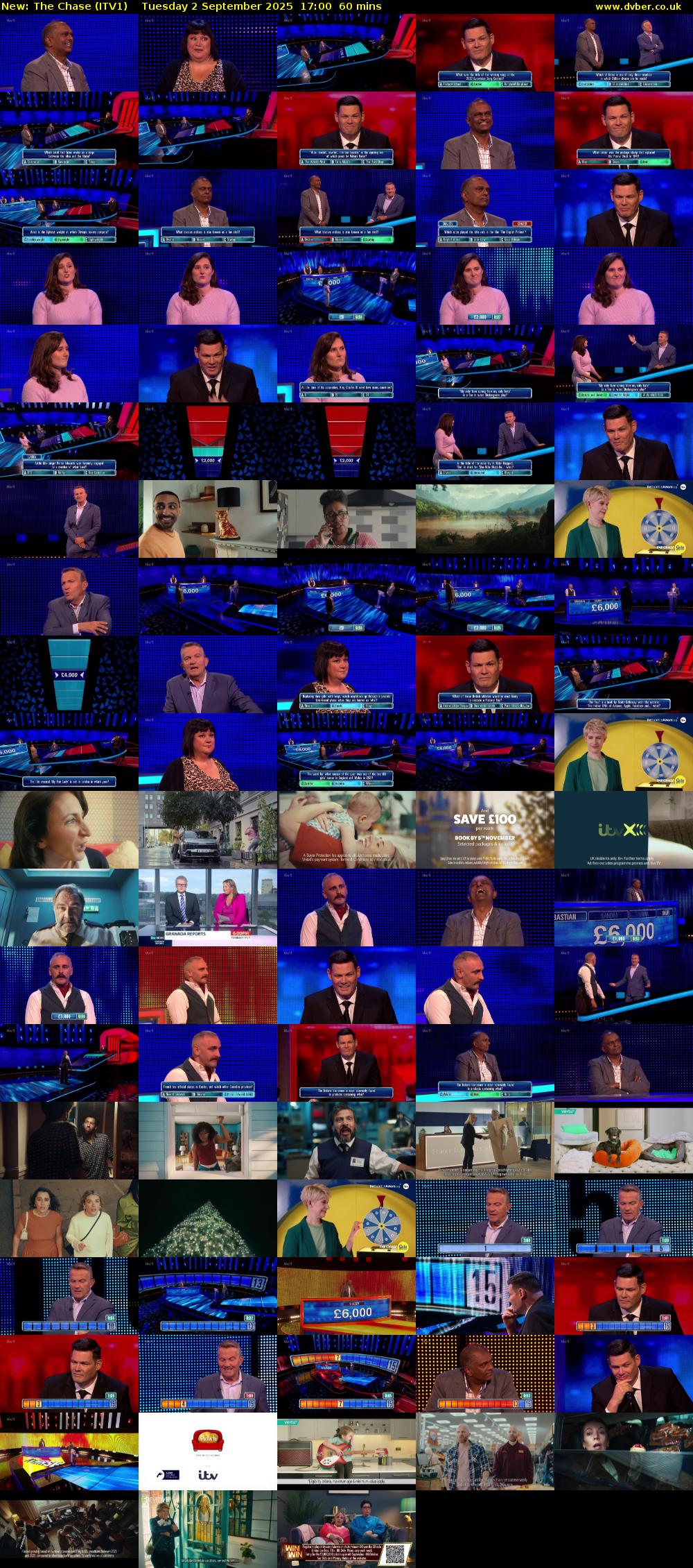 The Chase (ITV1) Tuesday 2 September 2025 17:00 - 18:00