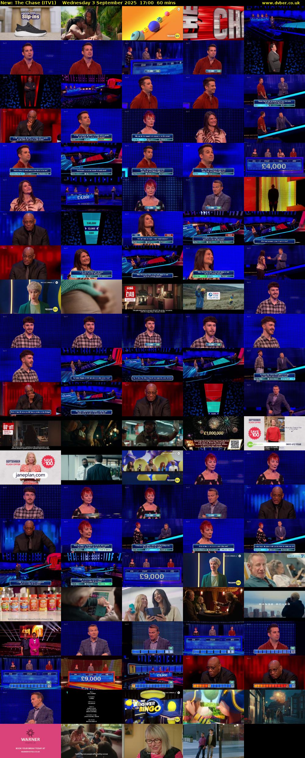 The Chase (ITV1) Wednesday 3 September 2025 17:00 - 18:00