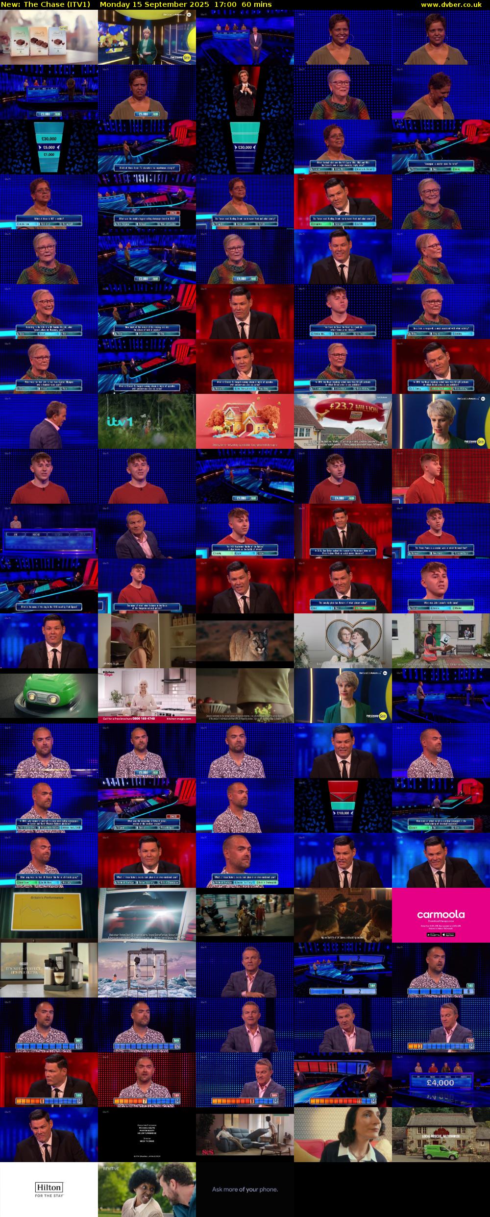 The Chase (ITV1) Monday 15 September 2025 17:00 - 18:00