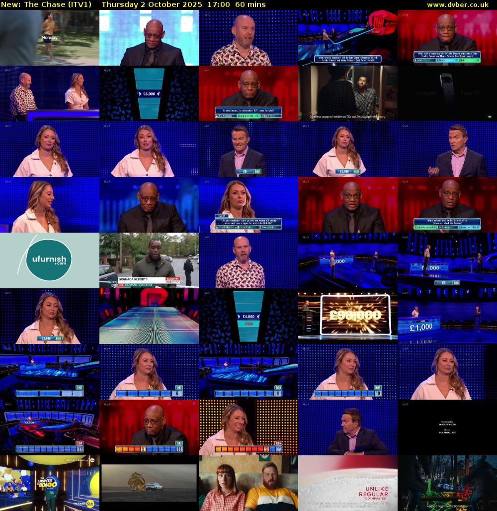 The Chase (ITV1) Thursday 2 October 2025 17:00 - 18:00