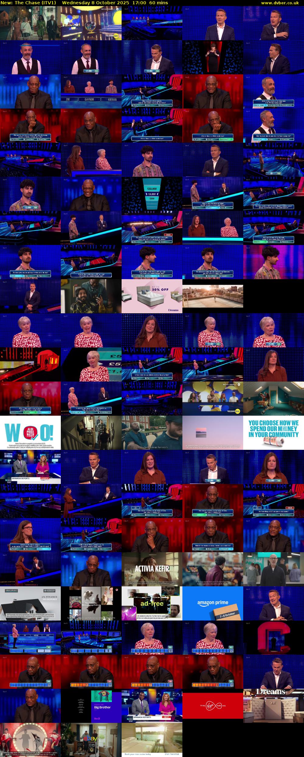 The Chase (ITV1) Wednesday 8 October 2025 17:00 - 18:00