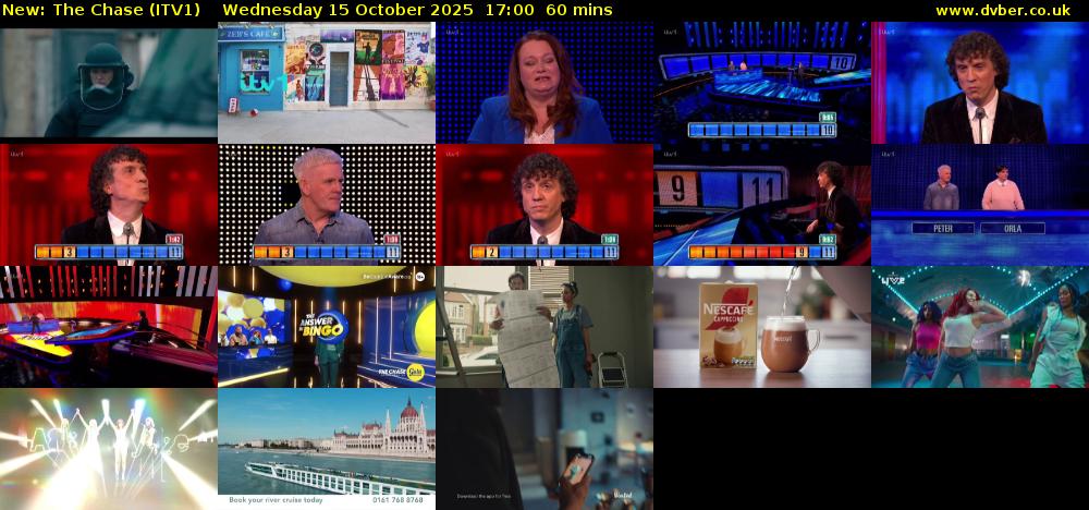 The Chase (ITV1) Wednesday 15 October 2025 17:00 - 18:00