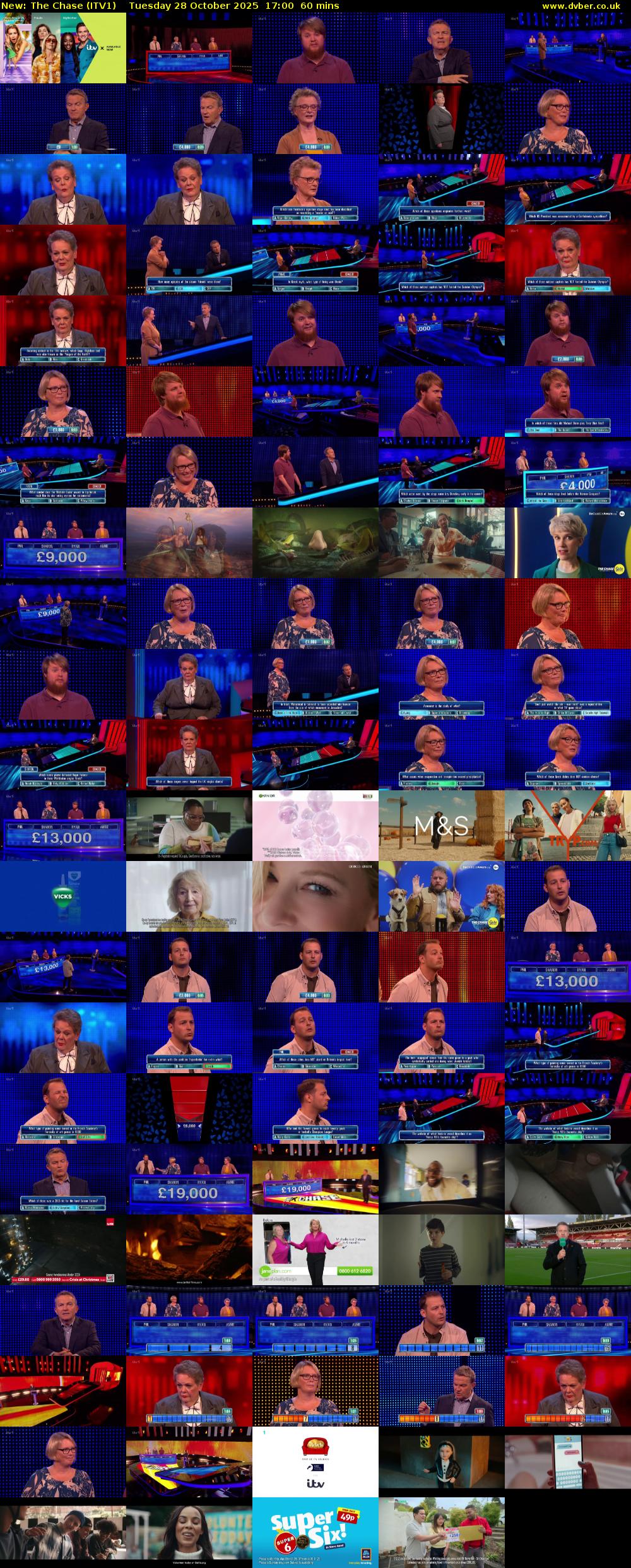 The Chase (ITV1) Tuesday 28 October 2025 17:00 - 18:00