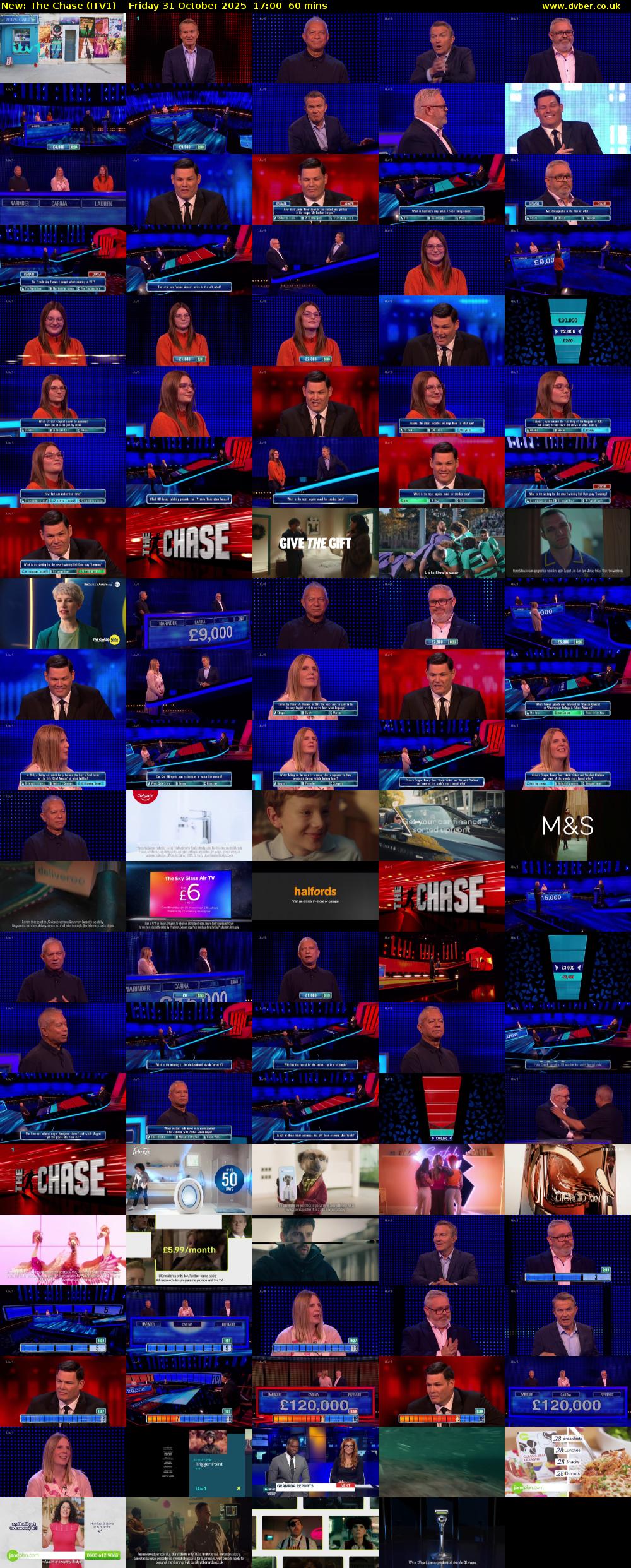 The Chase (ITV1) Friday 31 October 2025 17:00 - 18:00