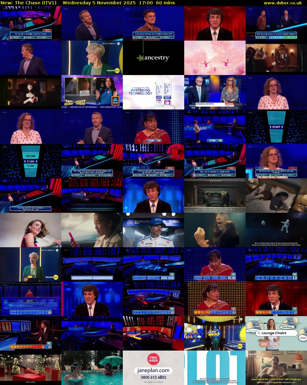 The Chase (ITV1) Wednesday 5 November 2025 17:00 - 18:00