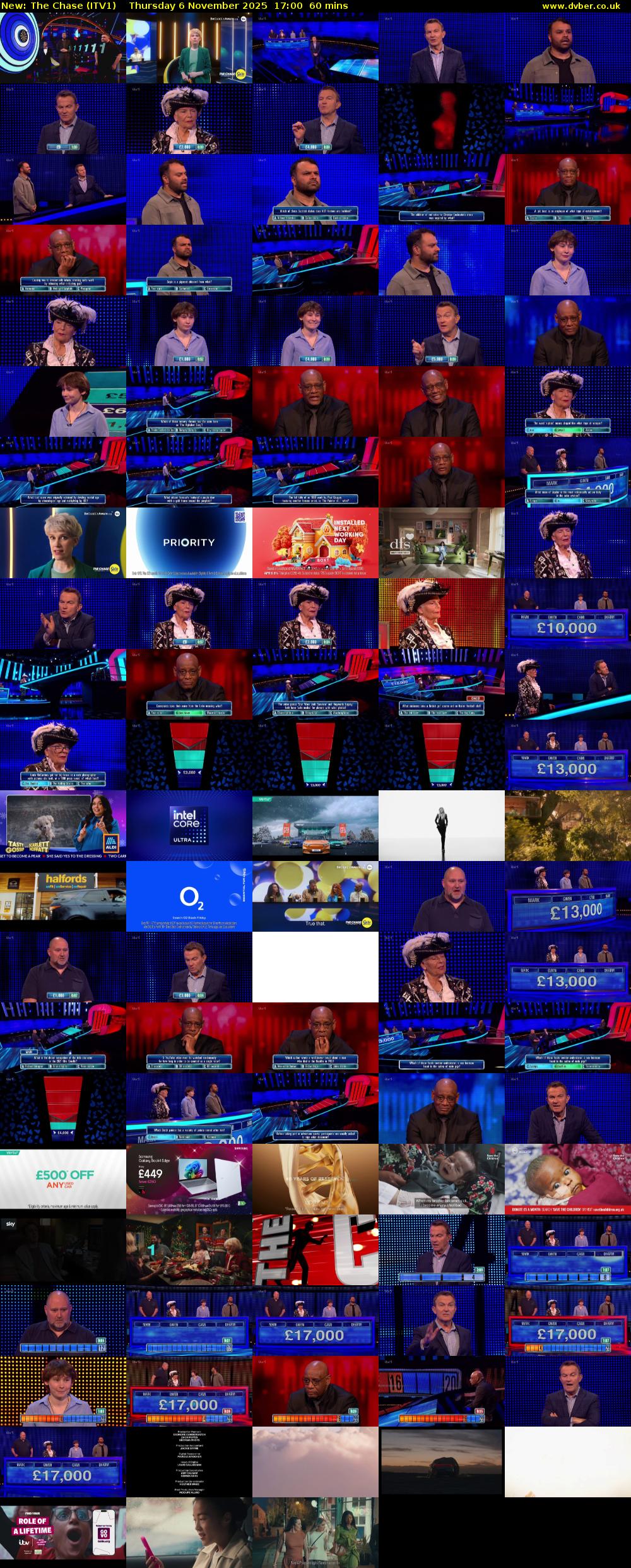 The Chase (ITV1) Thursday 6 November 2025 17:00 - 18:00