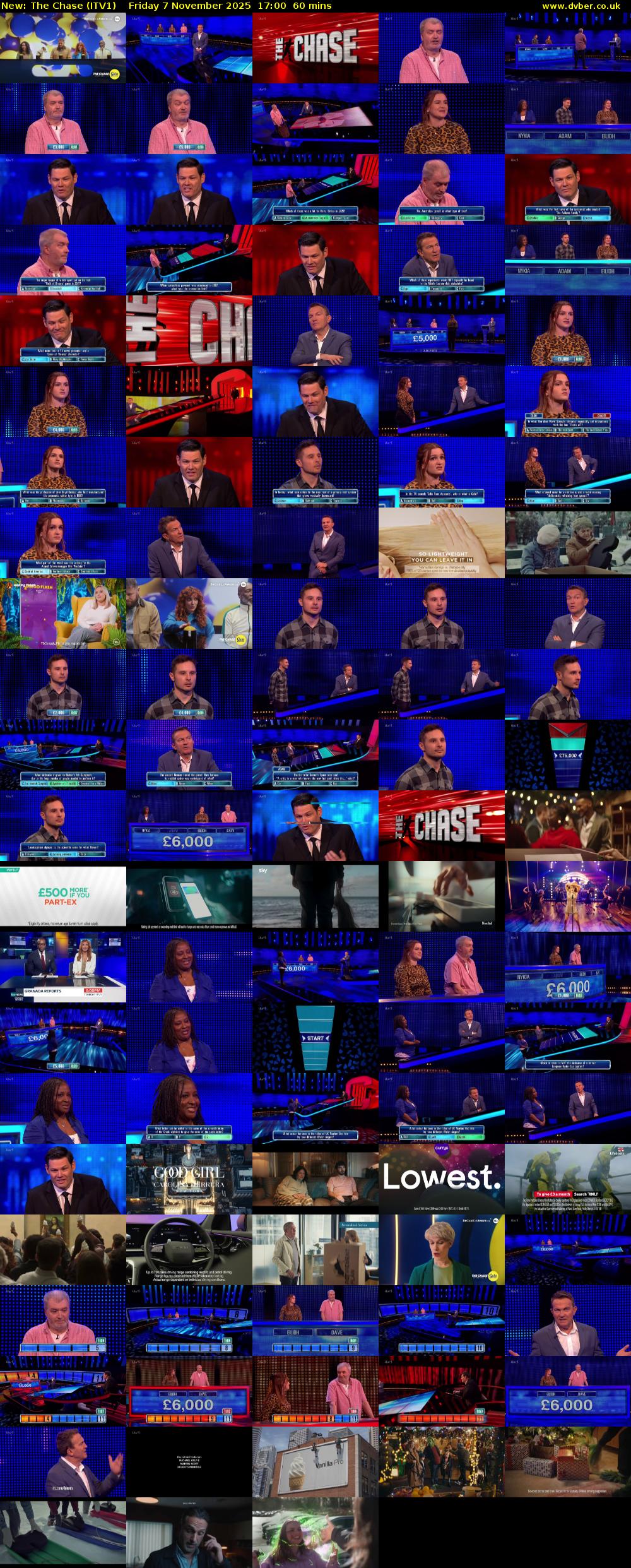 The Chase (ITV1) Friday 7 November 2025 17:00 - 18:00