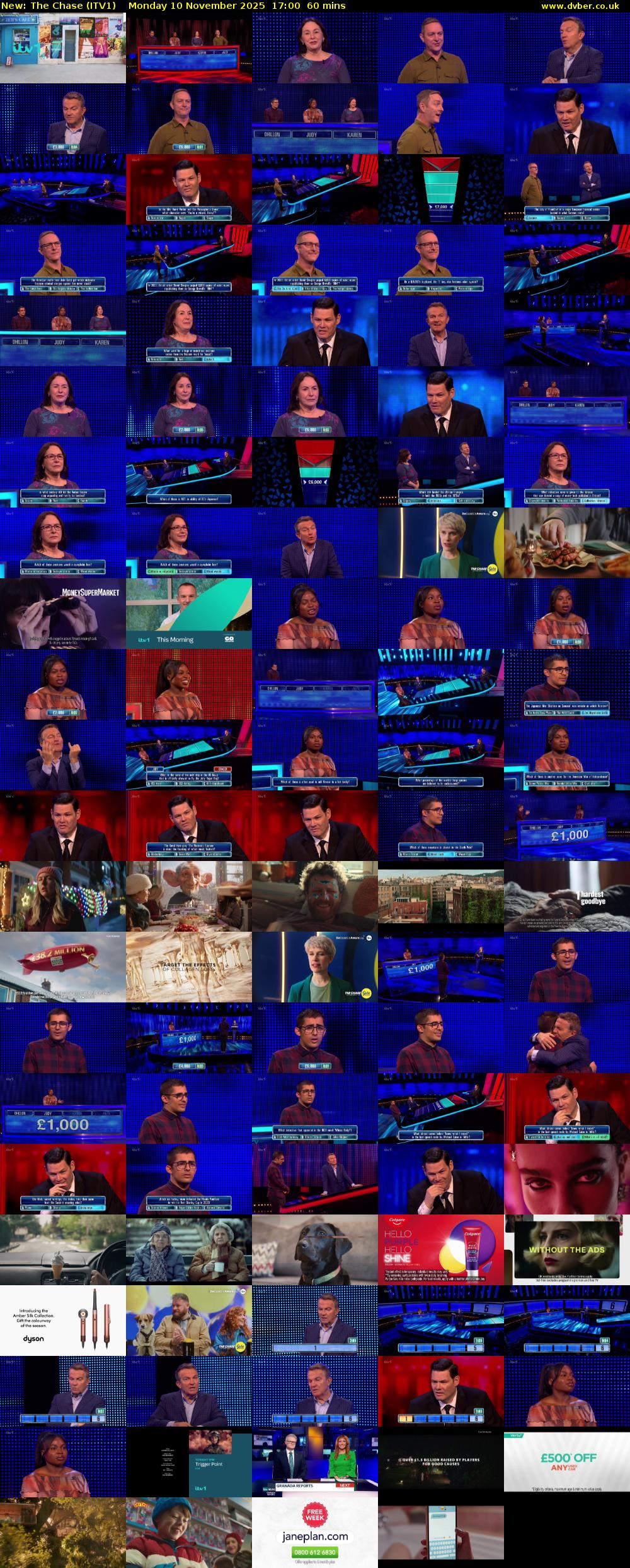 The Chase (ITV1) Monday 10 November 2025 17:00 - 18:00