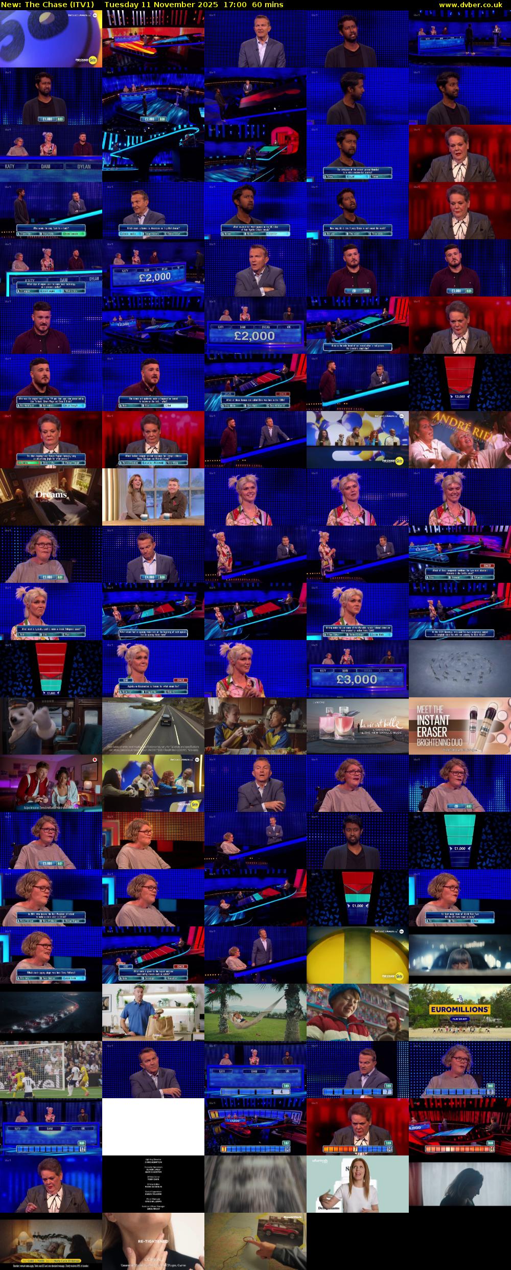 The Chase (ITV1) Tuesday 11 November 2025 17:00 - 18:00