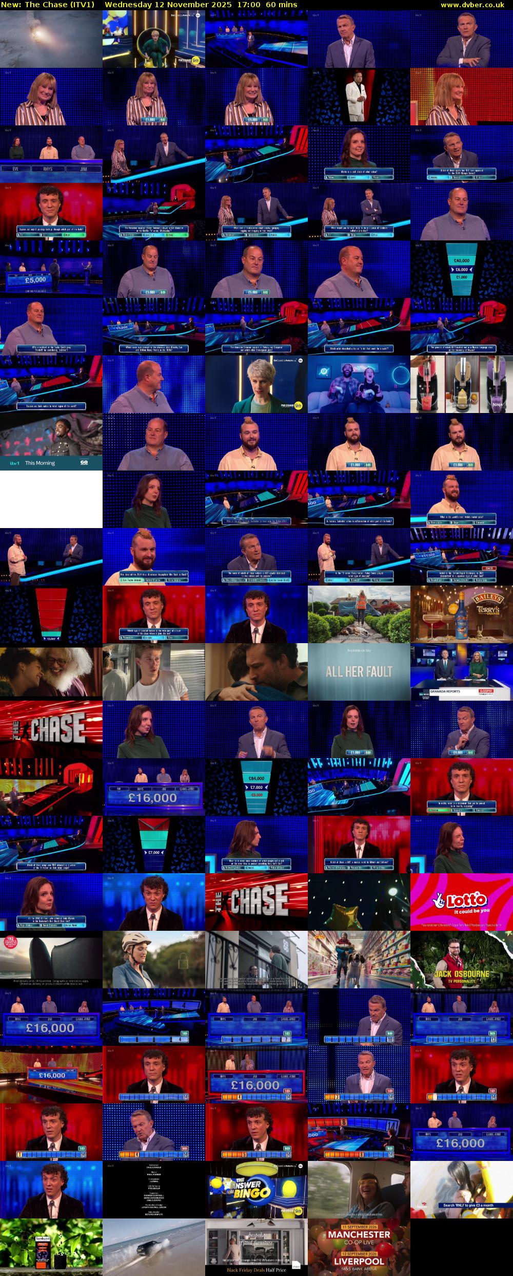 The Chase (ITV1) Wednesday 12 November 2025 17:00 - 18:00