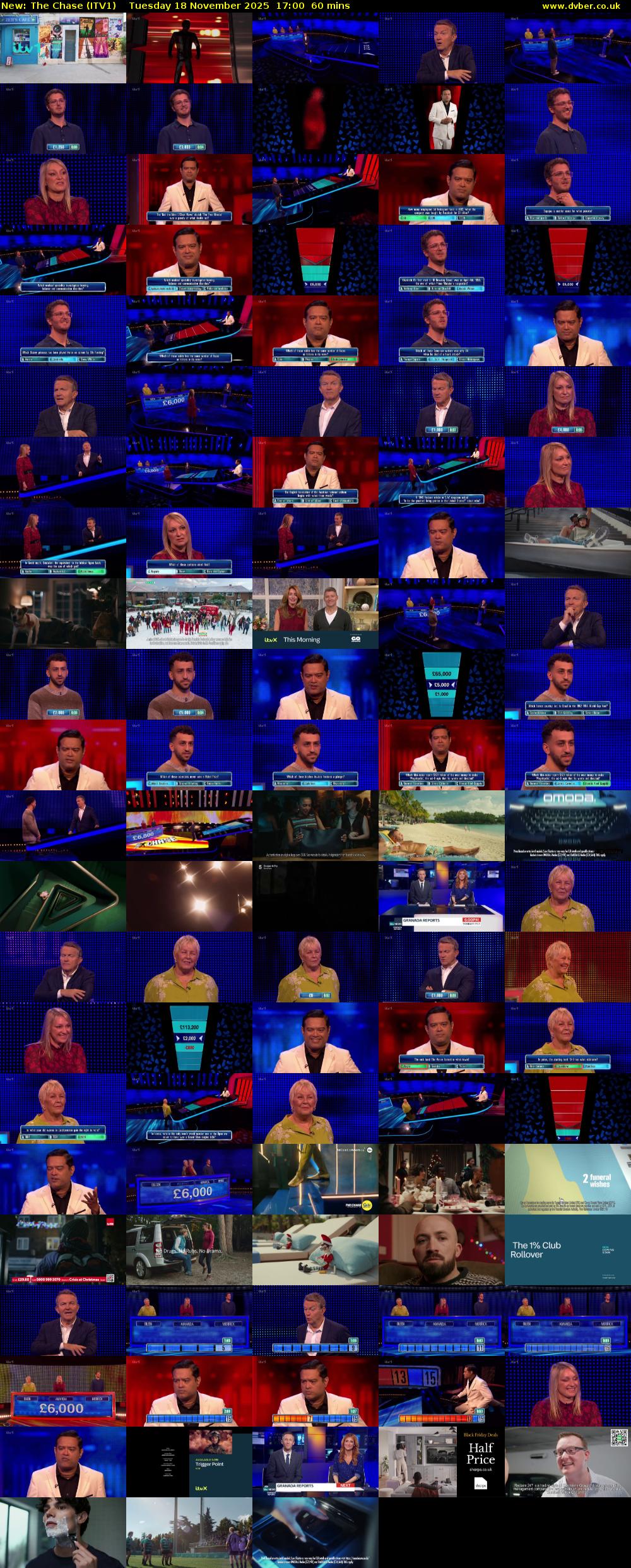 The Chase (ITV1) Tuesday 18 November 2025 17:00 - 18:00