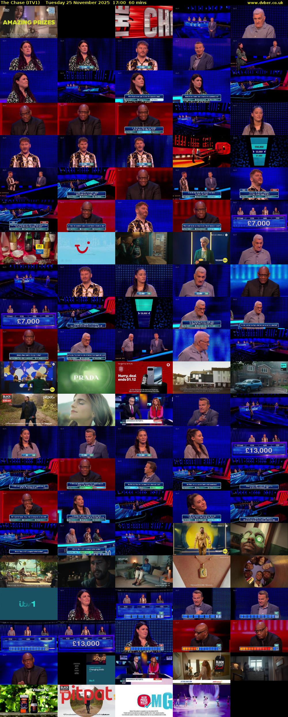 The Chase (ITV1) Tuesday 25 November 2025 17:00 - 18:00