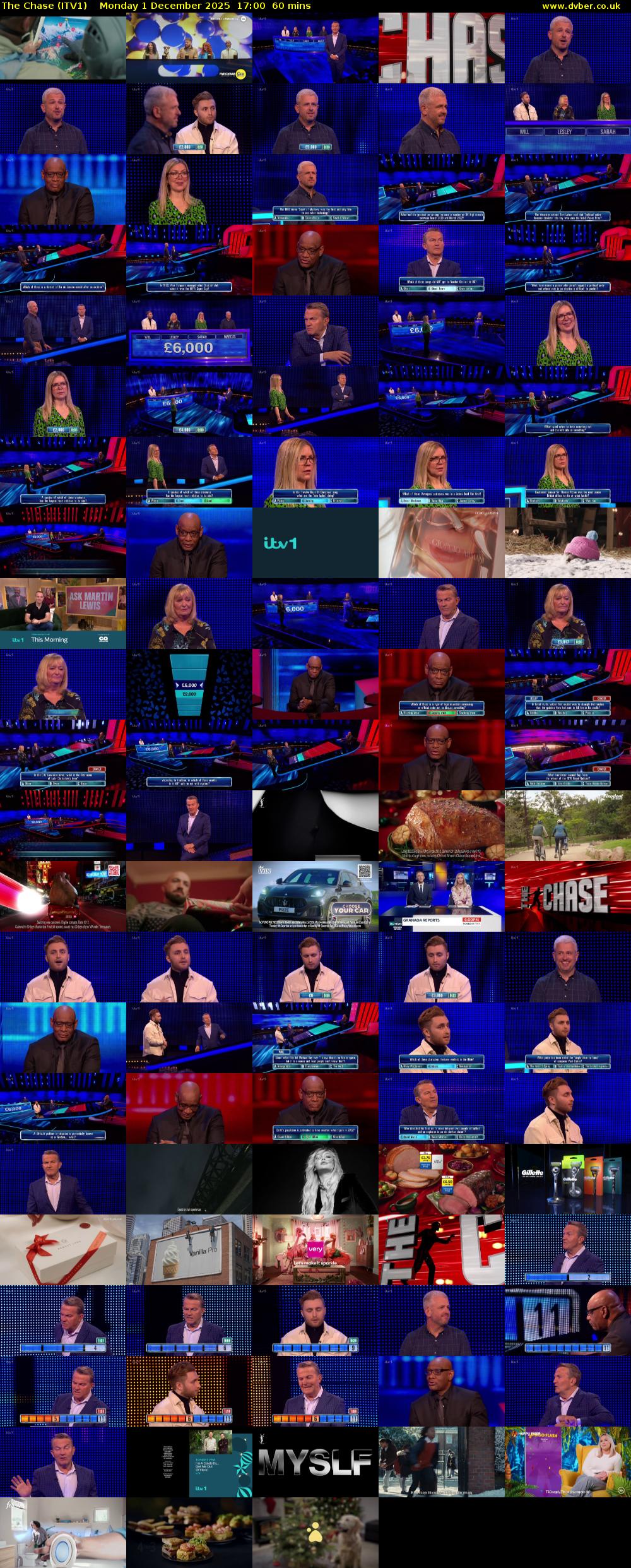 The Chase (ITV1) Monday 1 December 2025 17:00 - 18:00