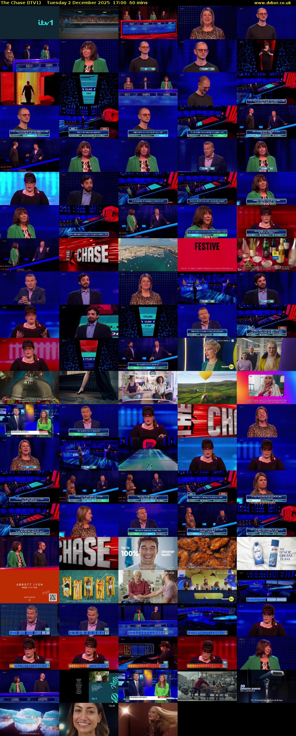 The Chase (ITV1) Tuesday 2 December 2025 17:00 - 18:00