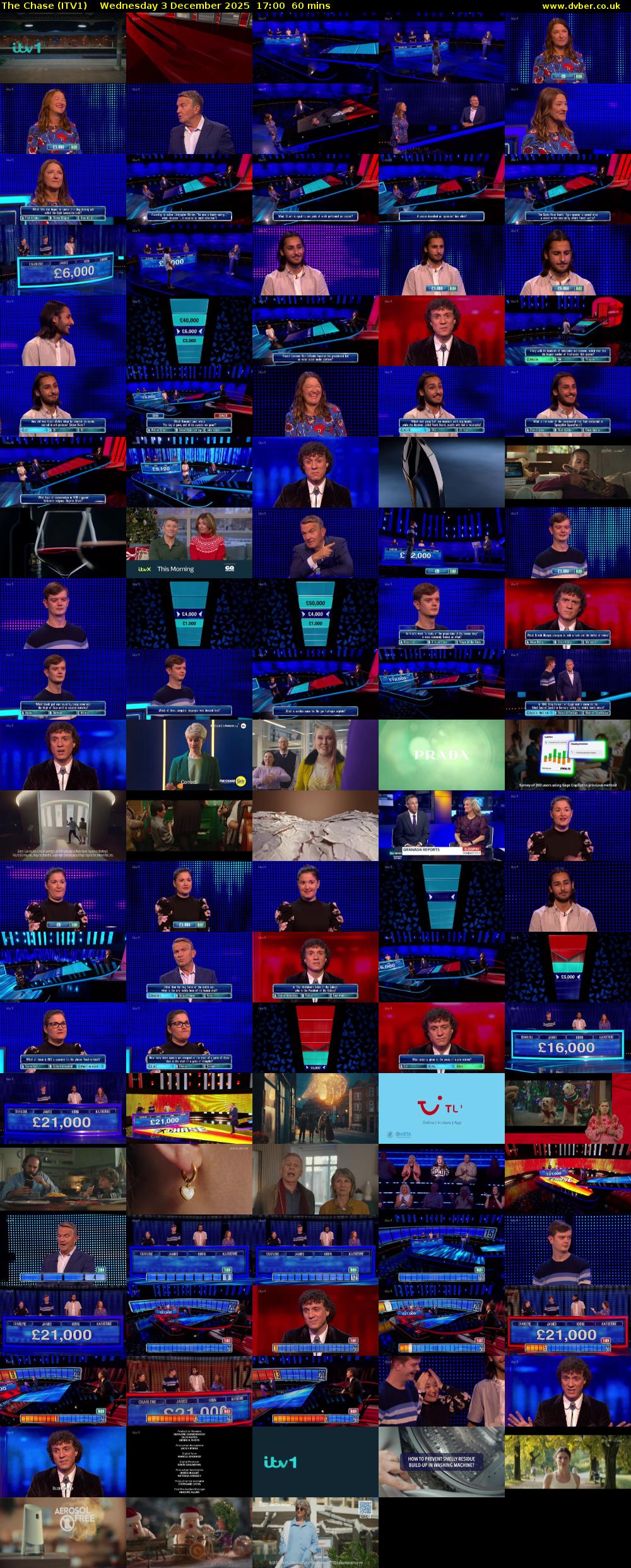 The Chase (ITV1) Wednesday 3 December 2025 17:00 - 18:00