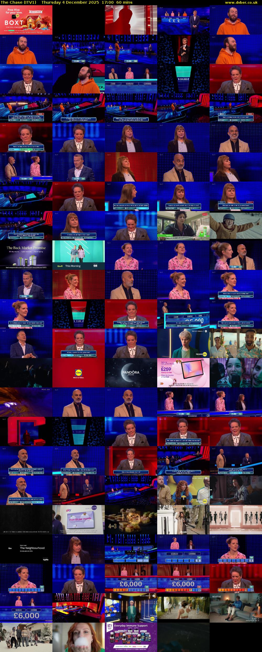 The Chase (ITV1) Thursday 4 December 2025 17:00 - 18:00