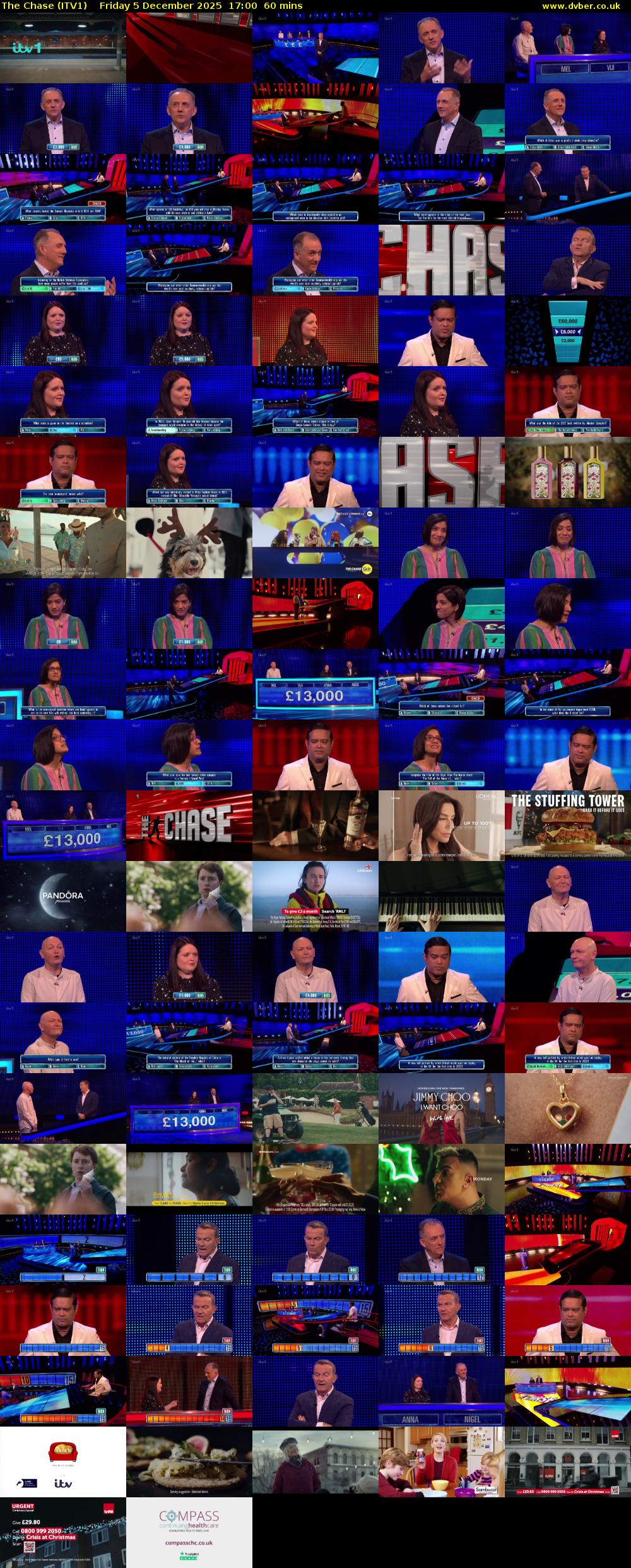 The Chase (ITV1) Friday 5 December 2025 17:00 - 18:00