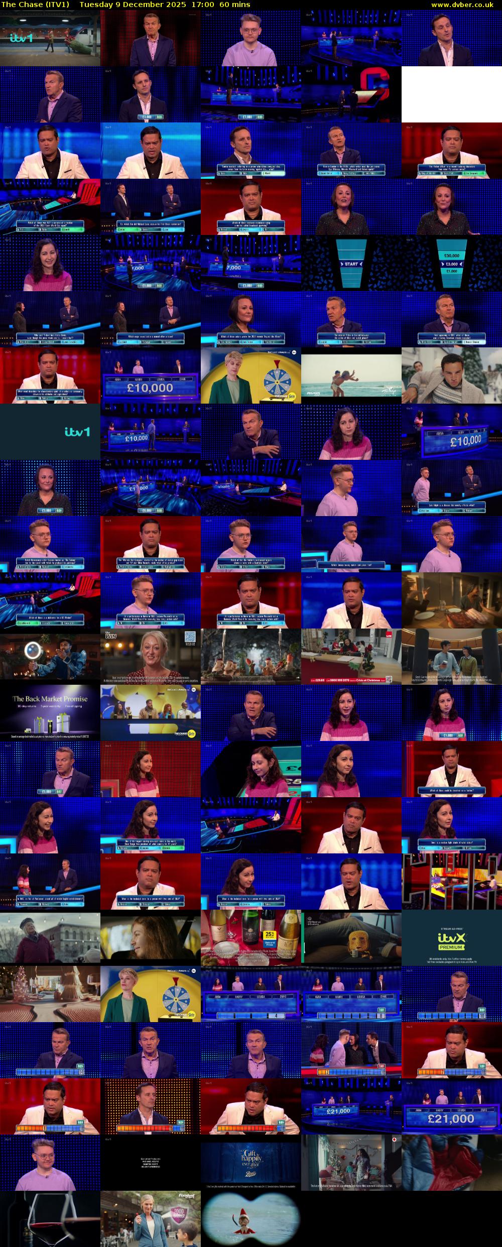 The Chase (ITV1) Tuesday 9 December 2025 17:00 - 18:00