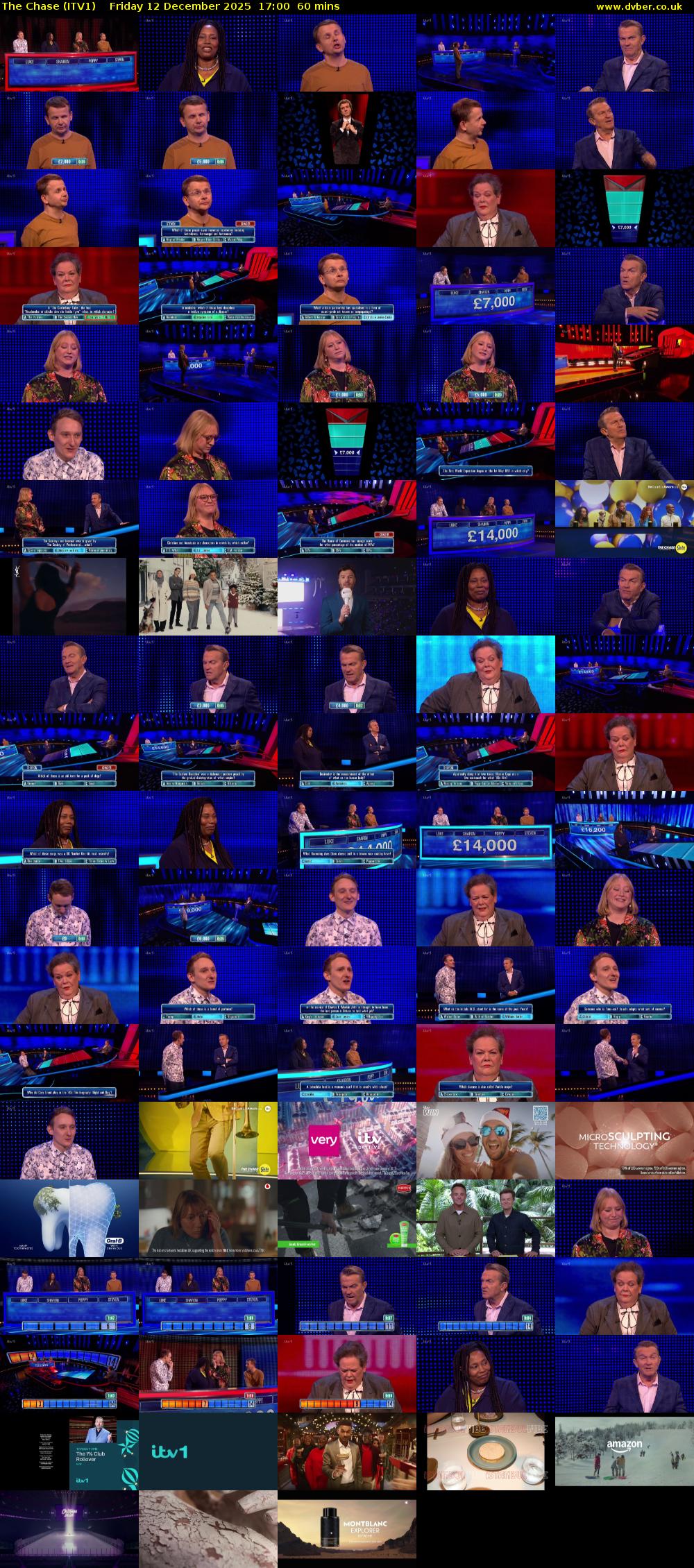 The Chase (ITV1) Friday 12 December 2025 17:00 - 18:00