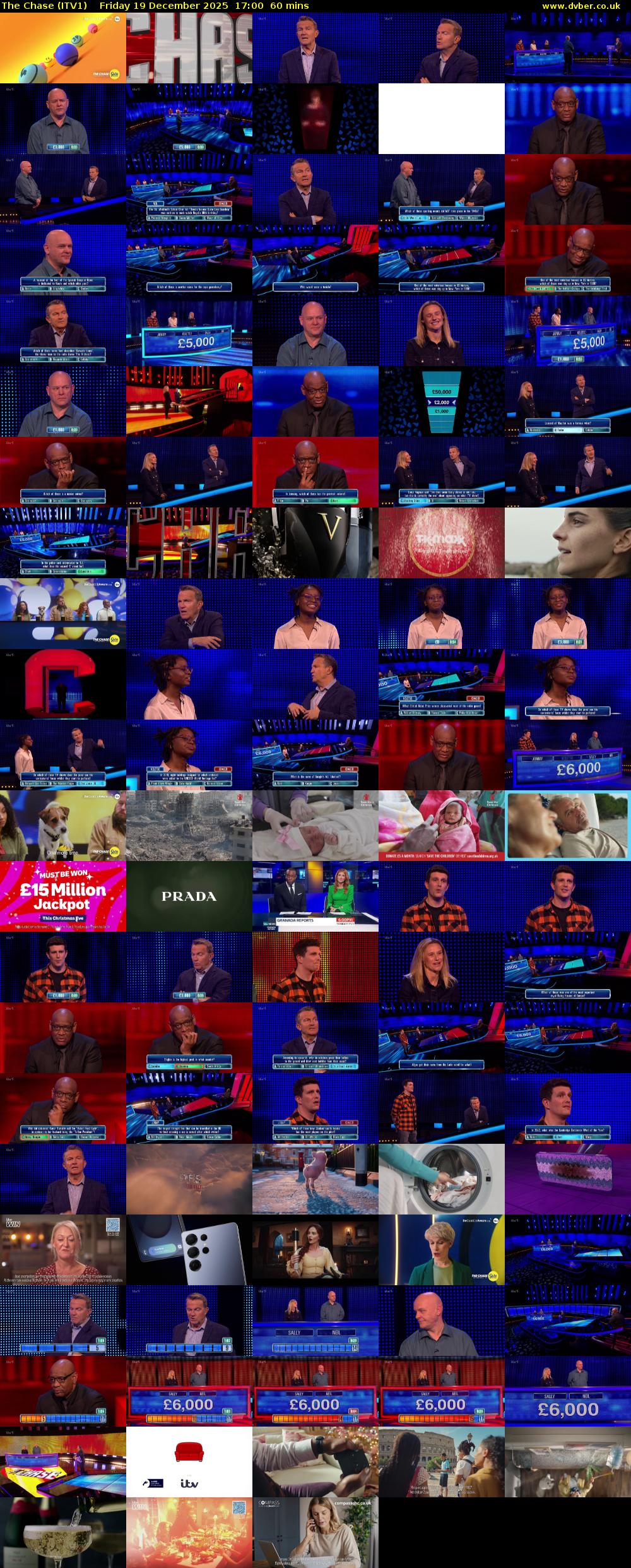 The Chase (ITV1) Friday 19 December 2025 17:00 - 18:00