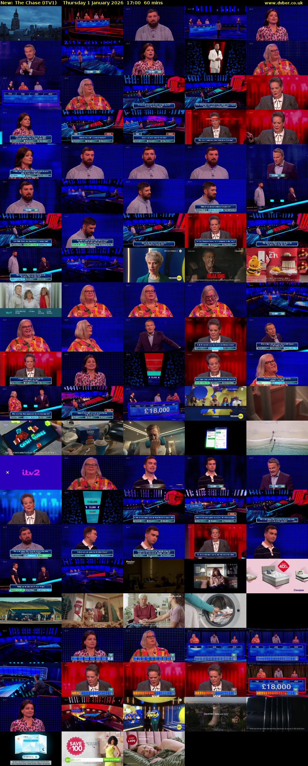 The Chase (ITV1) Thursday 1 January 2026 17:00 - 18:00