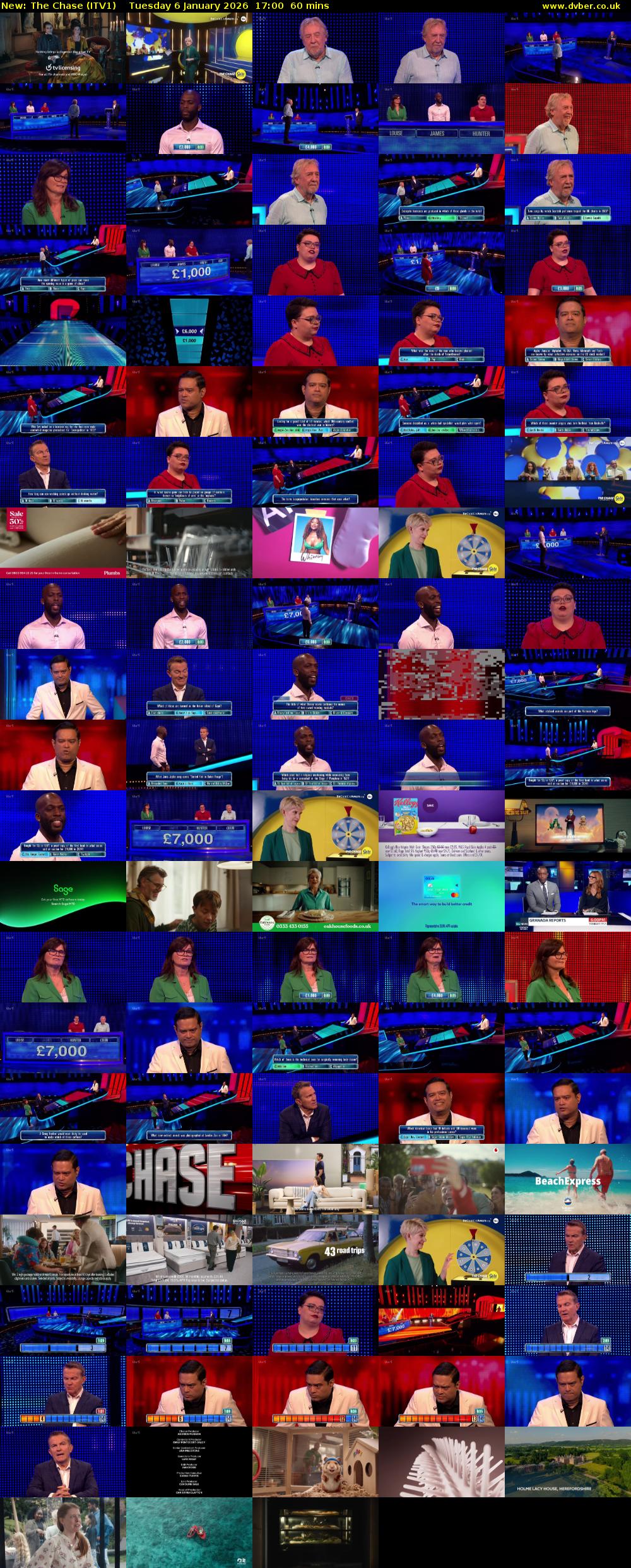 The Chase (ITV1) Tuesday 6 January 2026 17:00 - 18:00