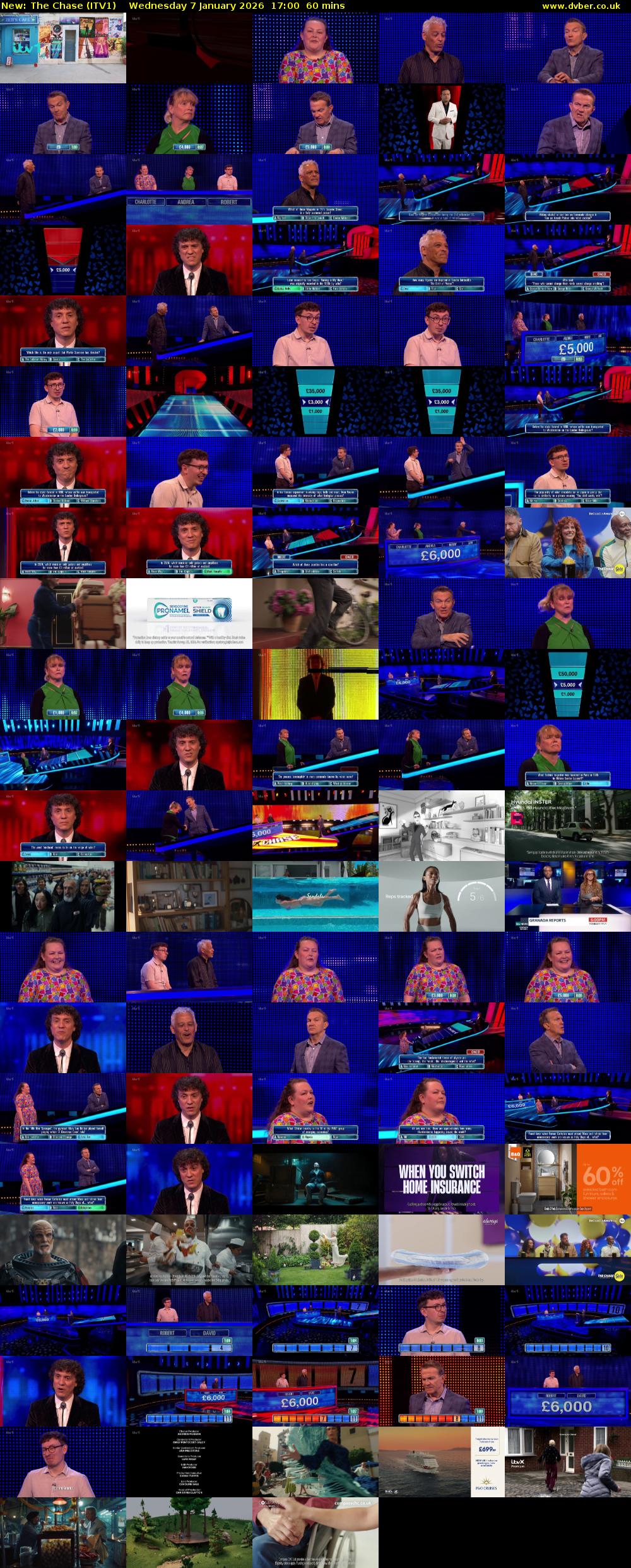 The Chase (ITV1) Wednesday 7 January 2026 17:00 - 18:00