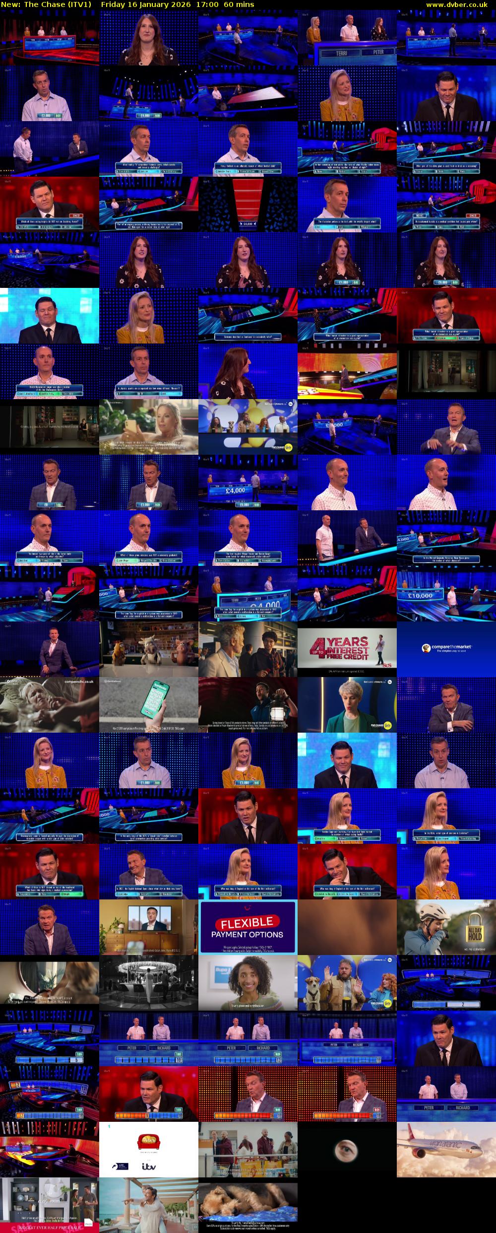 The Chase (ITV1) Friday 16 January 2026 17:00 - 18:00