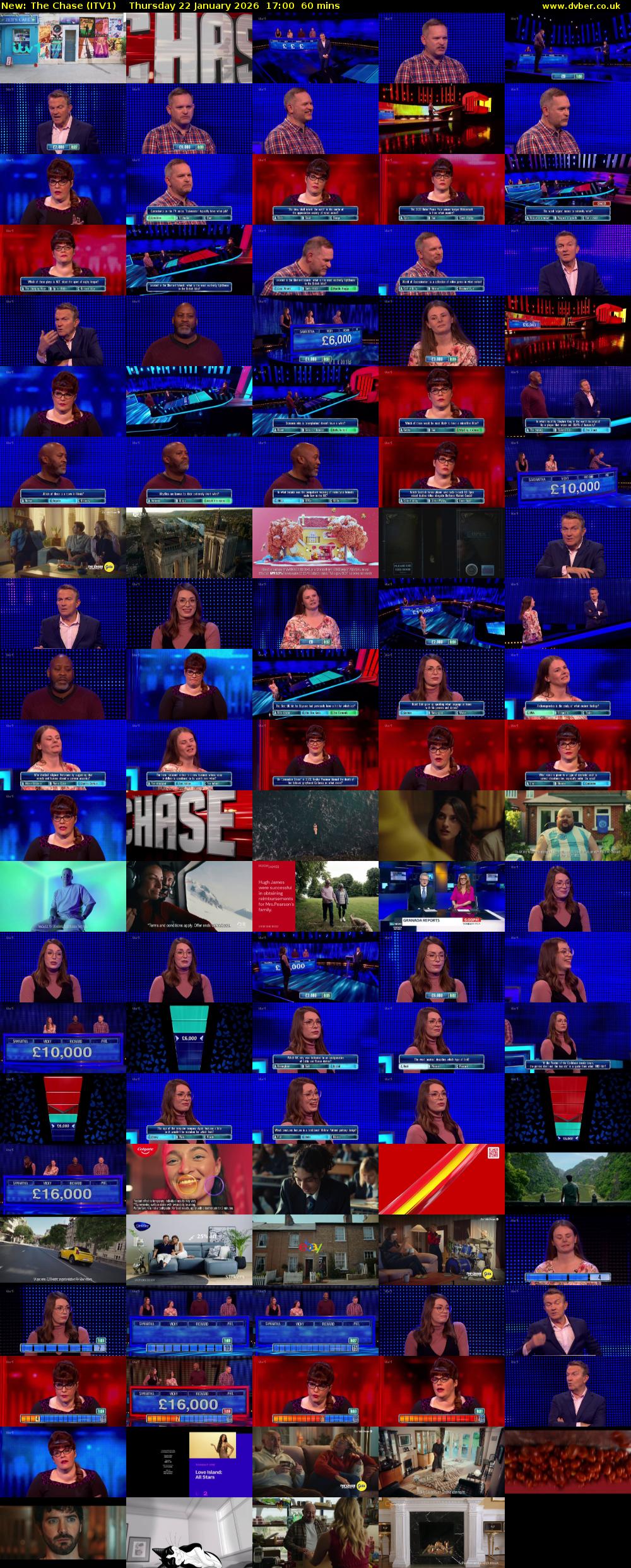 The Chase (ITV1) Thursday 22 January 2026 17:00 - 18:00