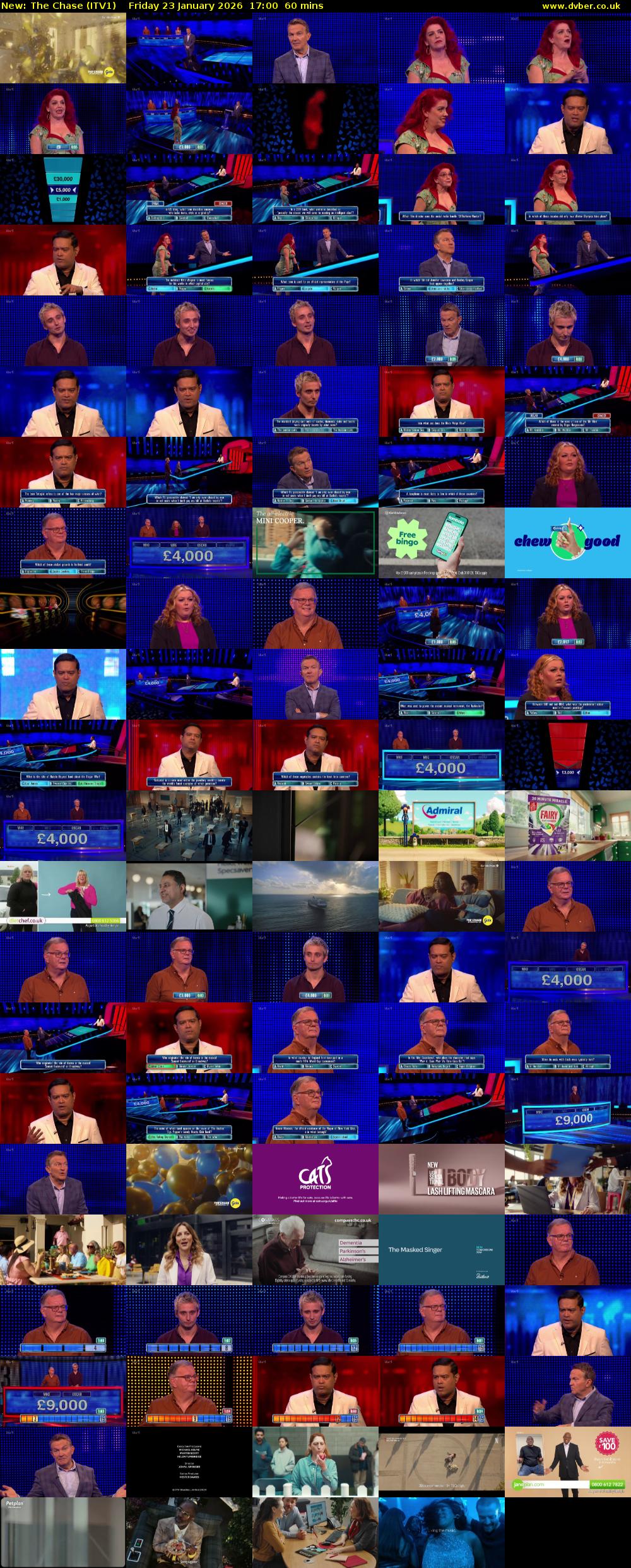 The Chase (ITV1) Friday 23 January 2026 17:00 - 18:00